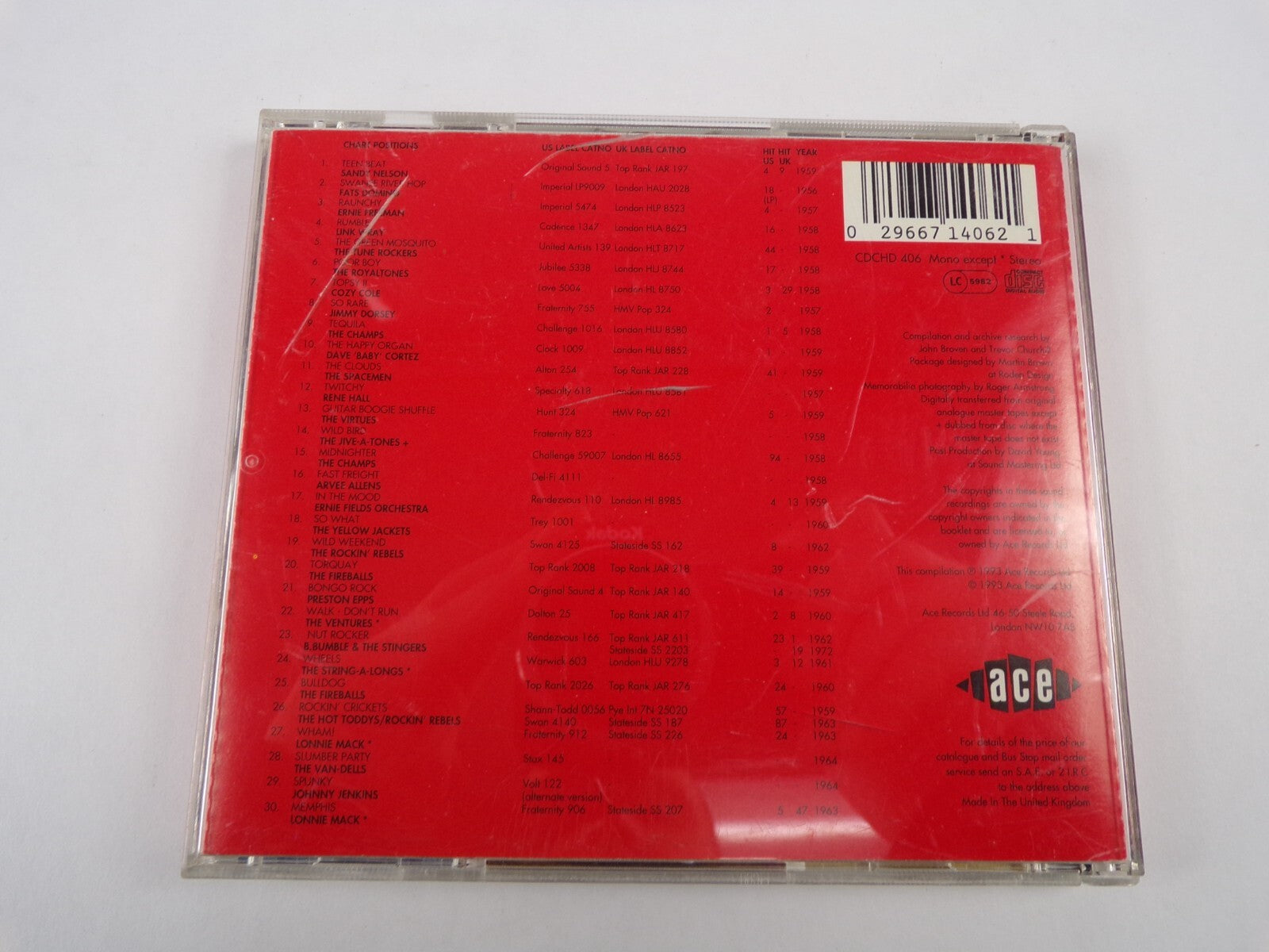 Teen Beat Teen Best Swanee Riveehop Cozy Cole The Spacemen The Champs CD#26
