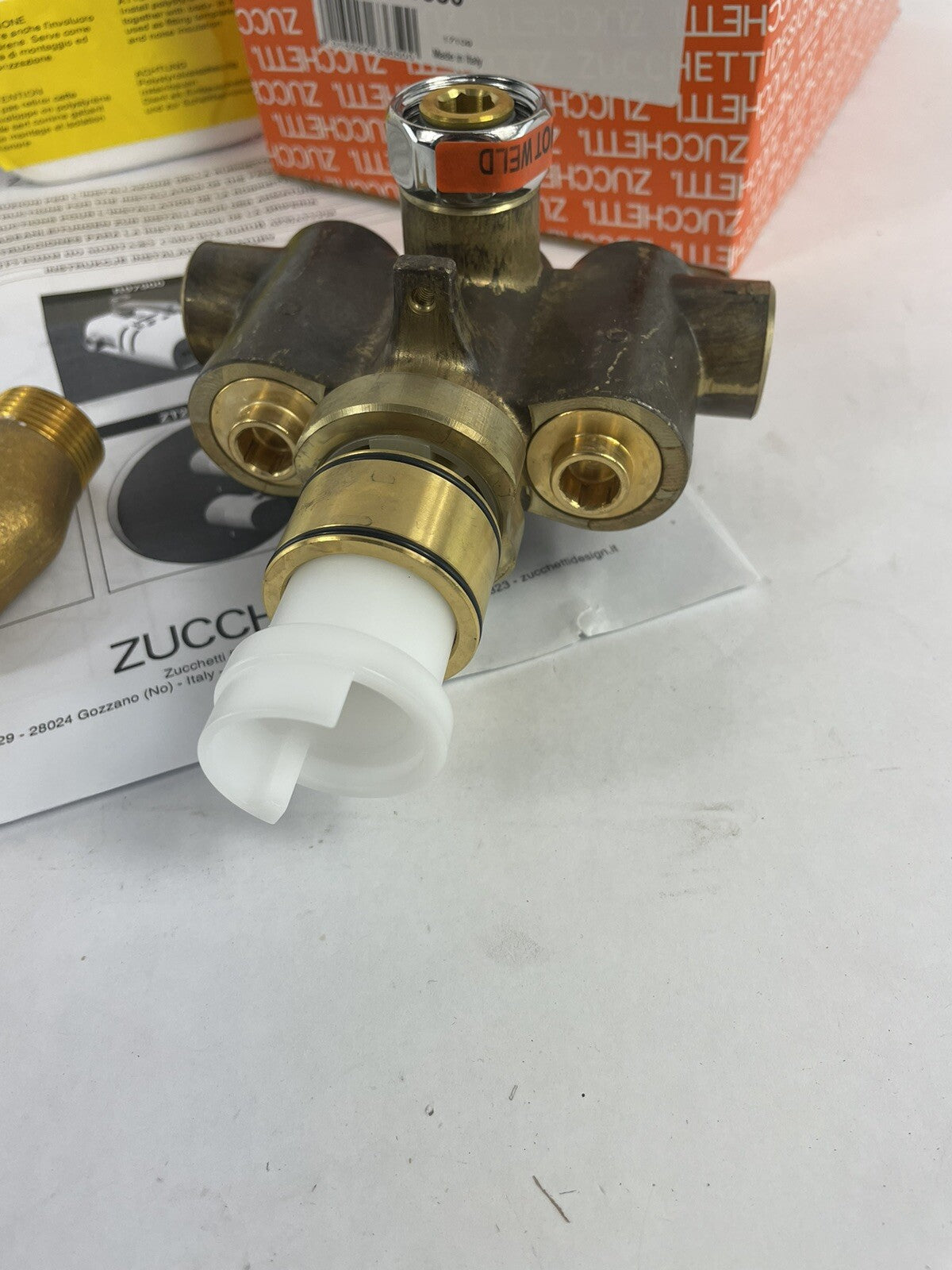 Zucchetti R97900 Thermostatic Built-In SWR. with STOP Faucet Rough In Valve