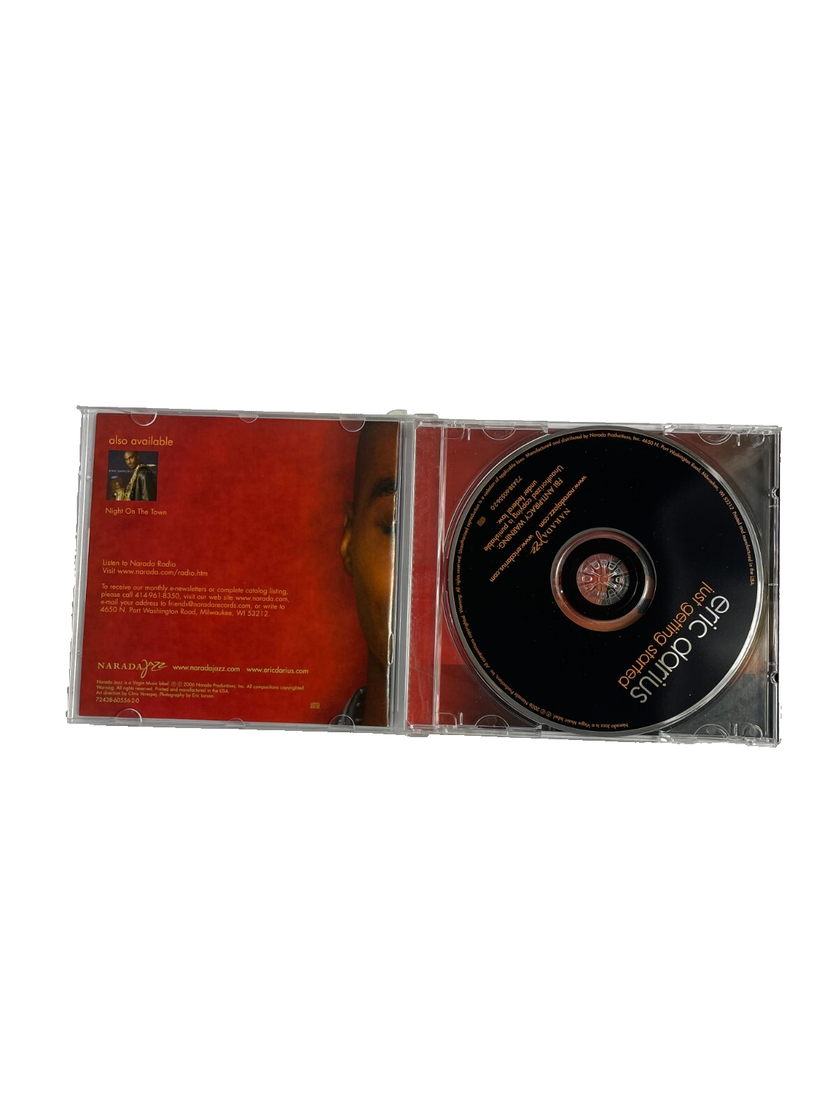 Eric Darius Just Getting Started Steppin' Up Chillin' Out Secret Soul CD#37