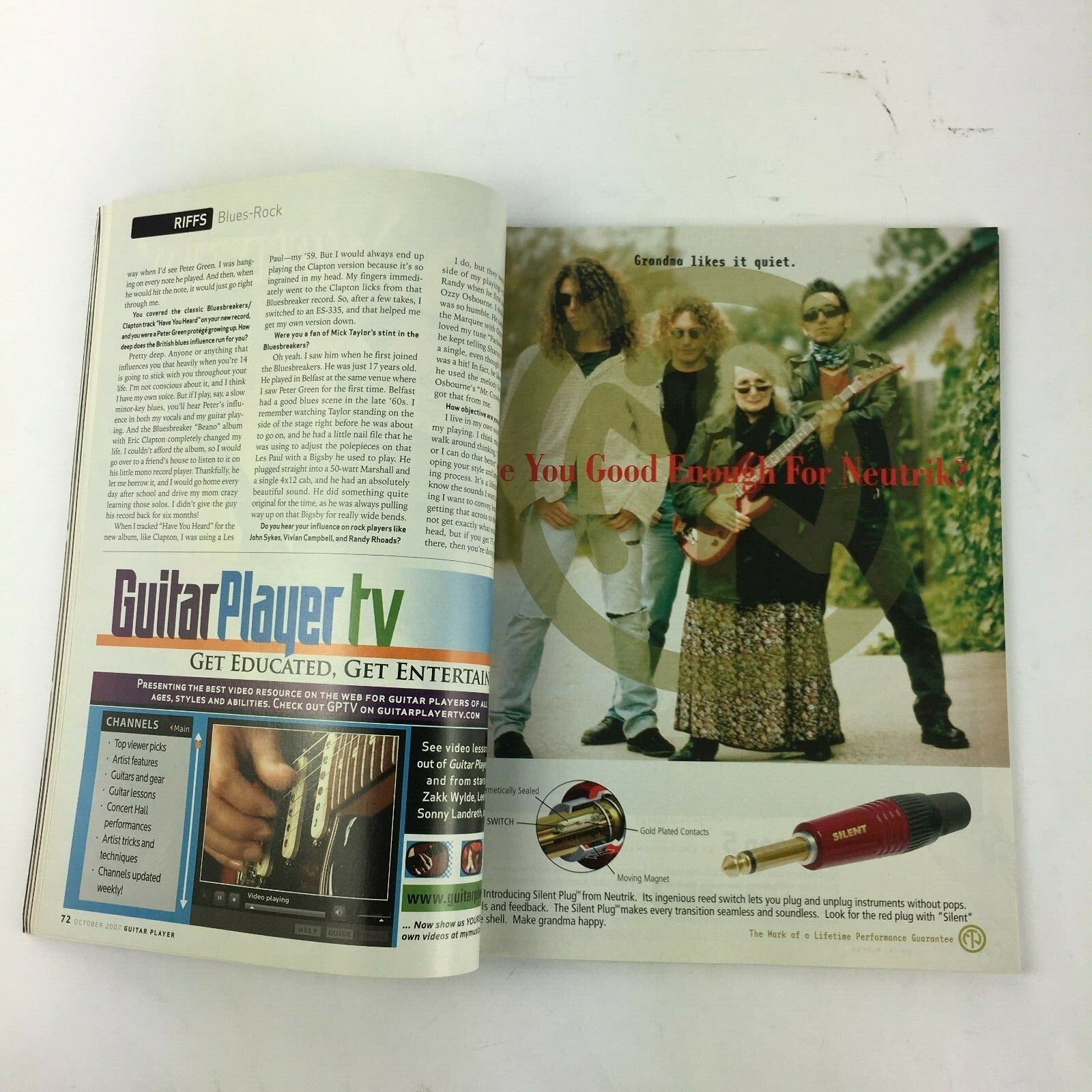 October2007 Guitar Player Magazine The VoxStory George Lynch Maroon5 DannyGatton