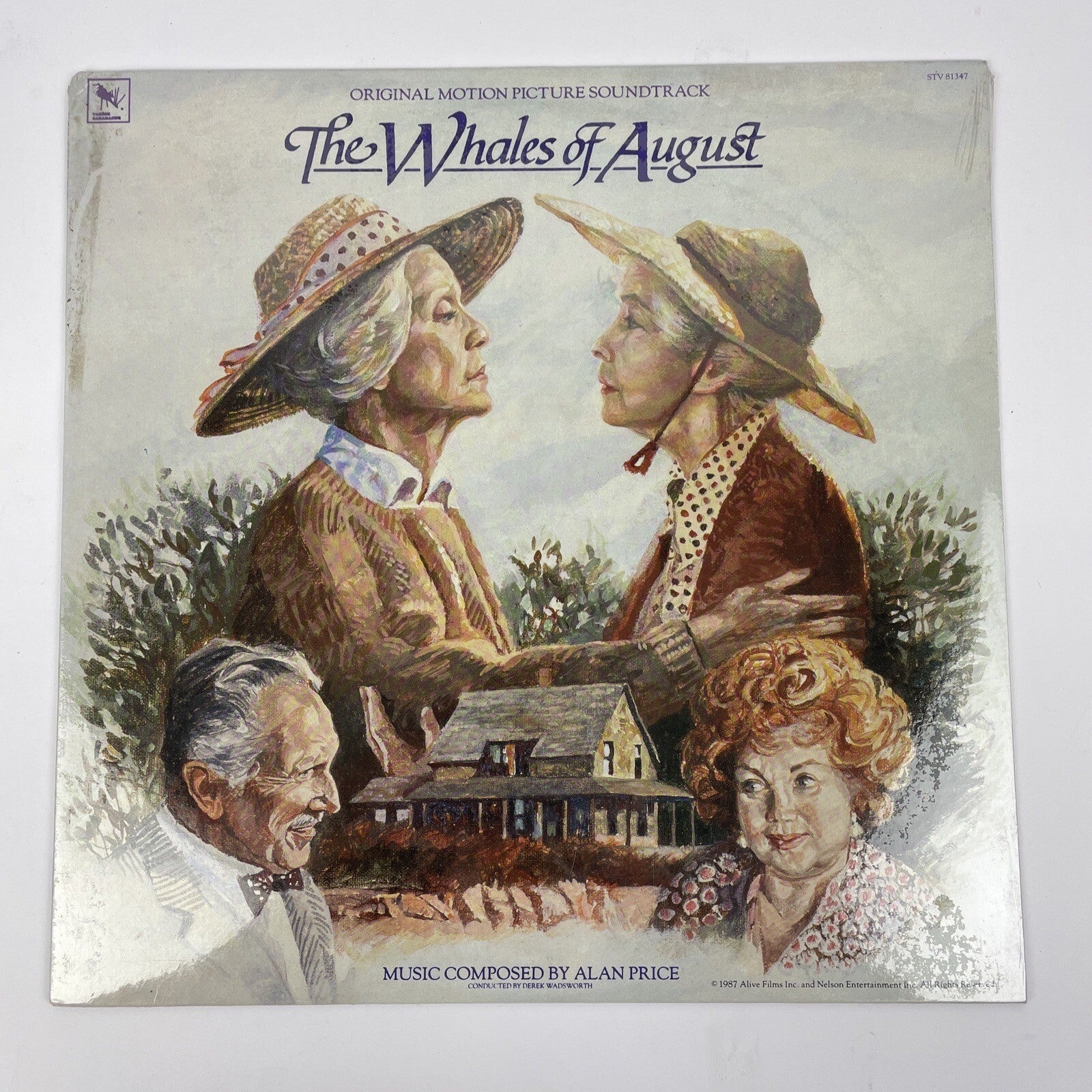 New Sealed " The Whales of August Soundtrack, Vinyl Composed By Alan Price, 1987