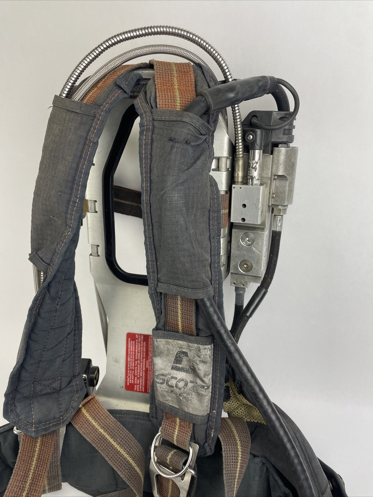 SCOTT SAFETY 4.5 4500 SCBA Air Pack Harness EZ-Flow Air Pak Plus w Sensor LOOK