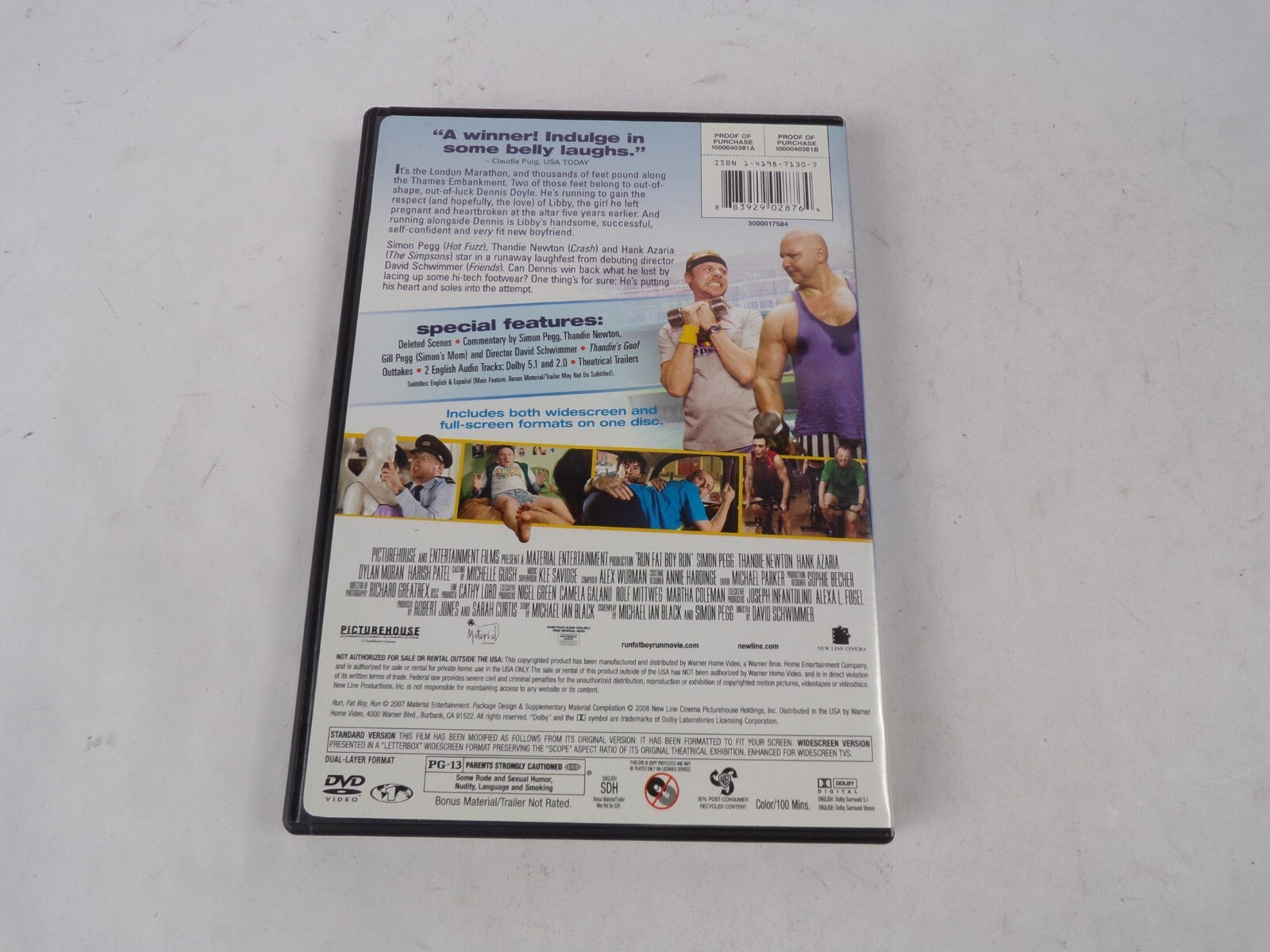 Run Fatboy Run Simon Pegg Thandle Newton Hank Azaria David Schwimmer DVD Movies