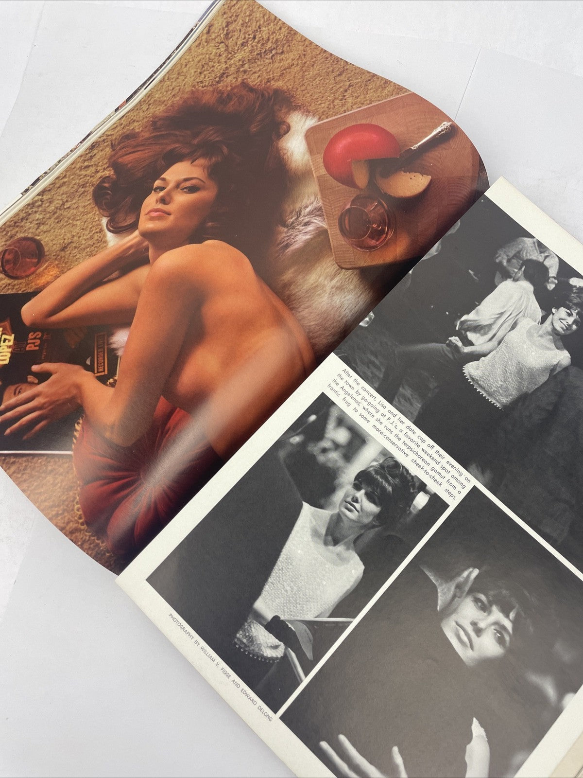 Playboy Magazine November 1966 • Playmate Lisa Baker Centerfold Sex in Cinema  B