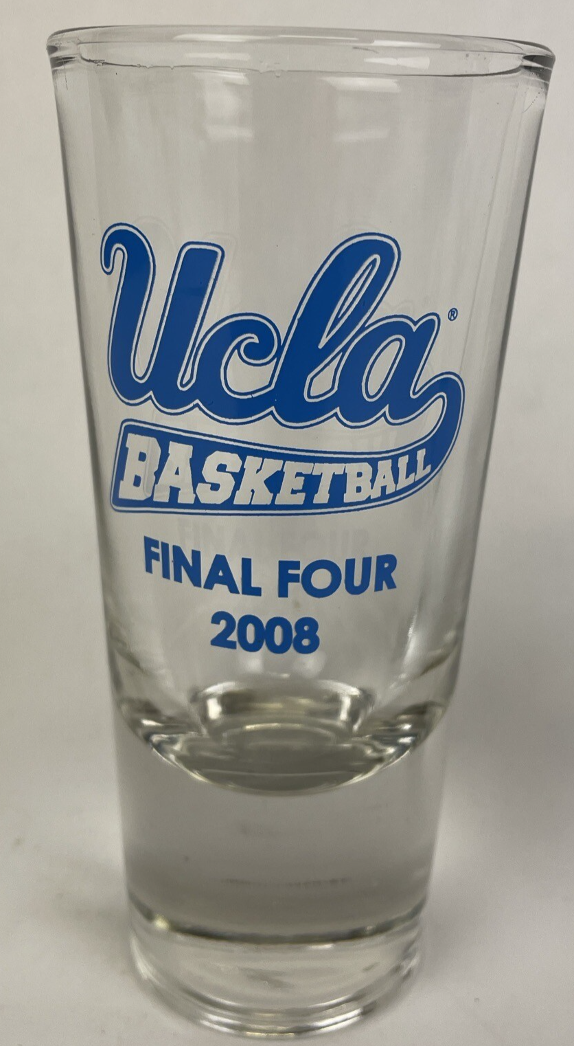 2 x UCLA Bruins 2008 Men's Basketball Final Four Game Day Giant Shot Glass, RARE