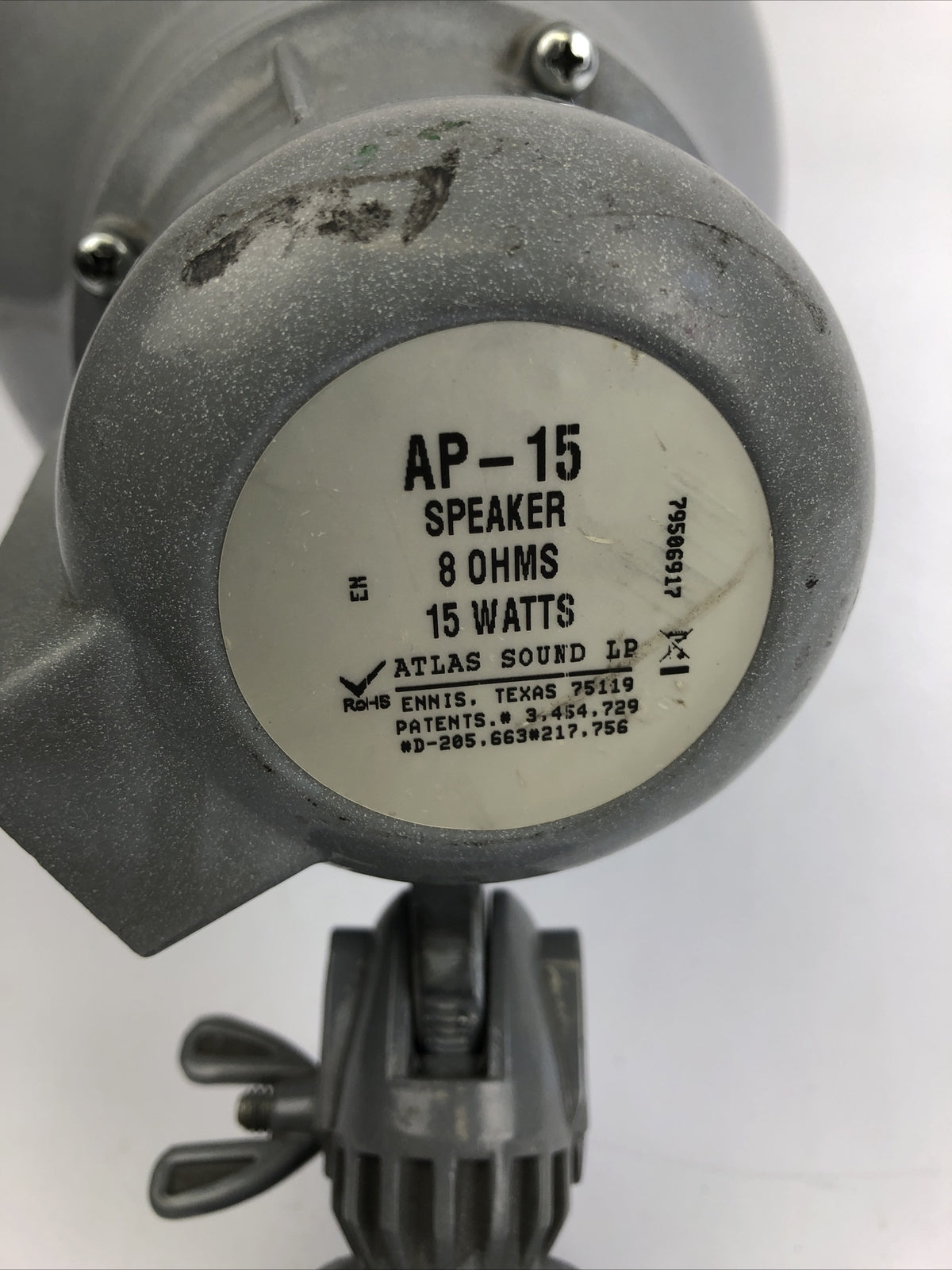 Atlas Sound LP USA AP-15 Horn Speaker, Loudspeaker - 8 OHMS 15 WATT E