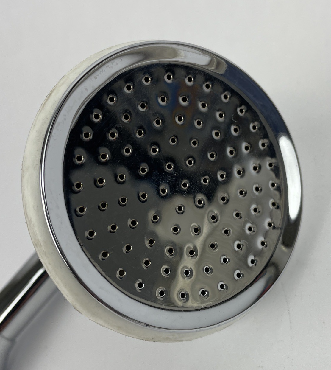 Designer Cooper hand shower with porcelain handle and polished chrome finish for bathroom shower system