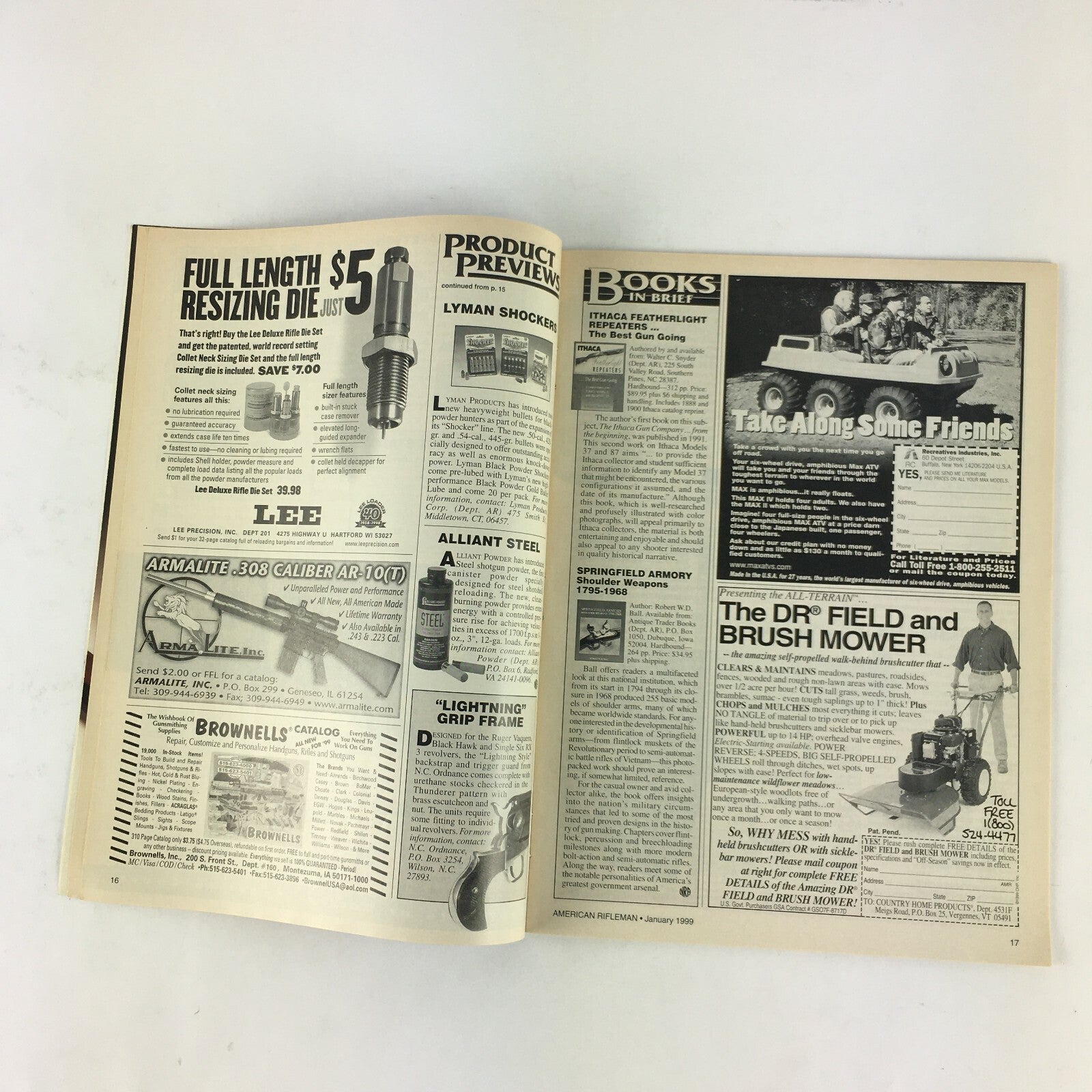 January 1999 American Rifleman Magazines Give Me Libety! Sweepstakes