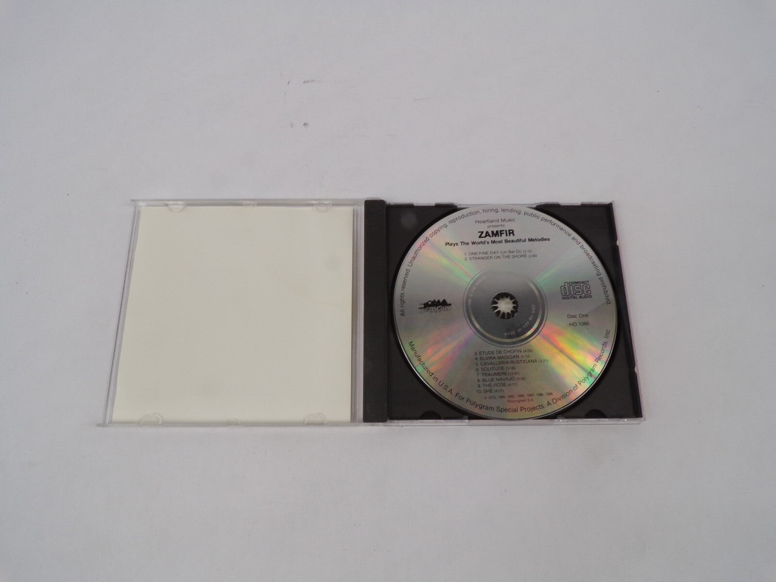 Zamfir Plays the World's Most Beautiful Melodies One Fine Day Stranger On CD#67