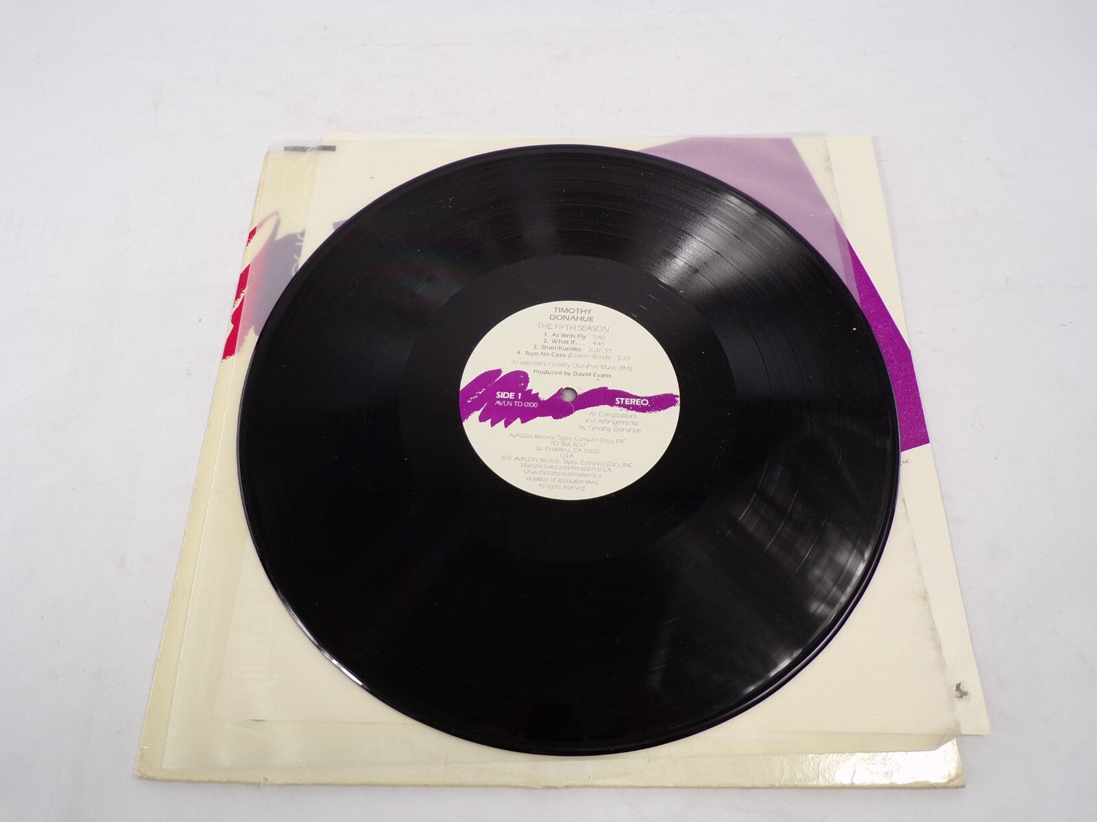 The FIfth Season Timothy Donahue David Evans All Selections Stereo Vinyl Record
