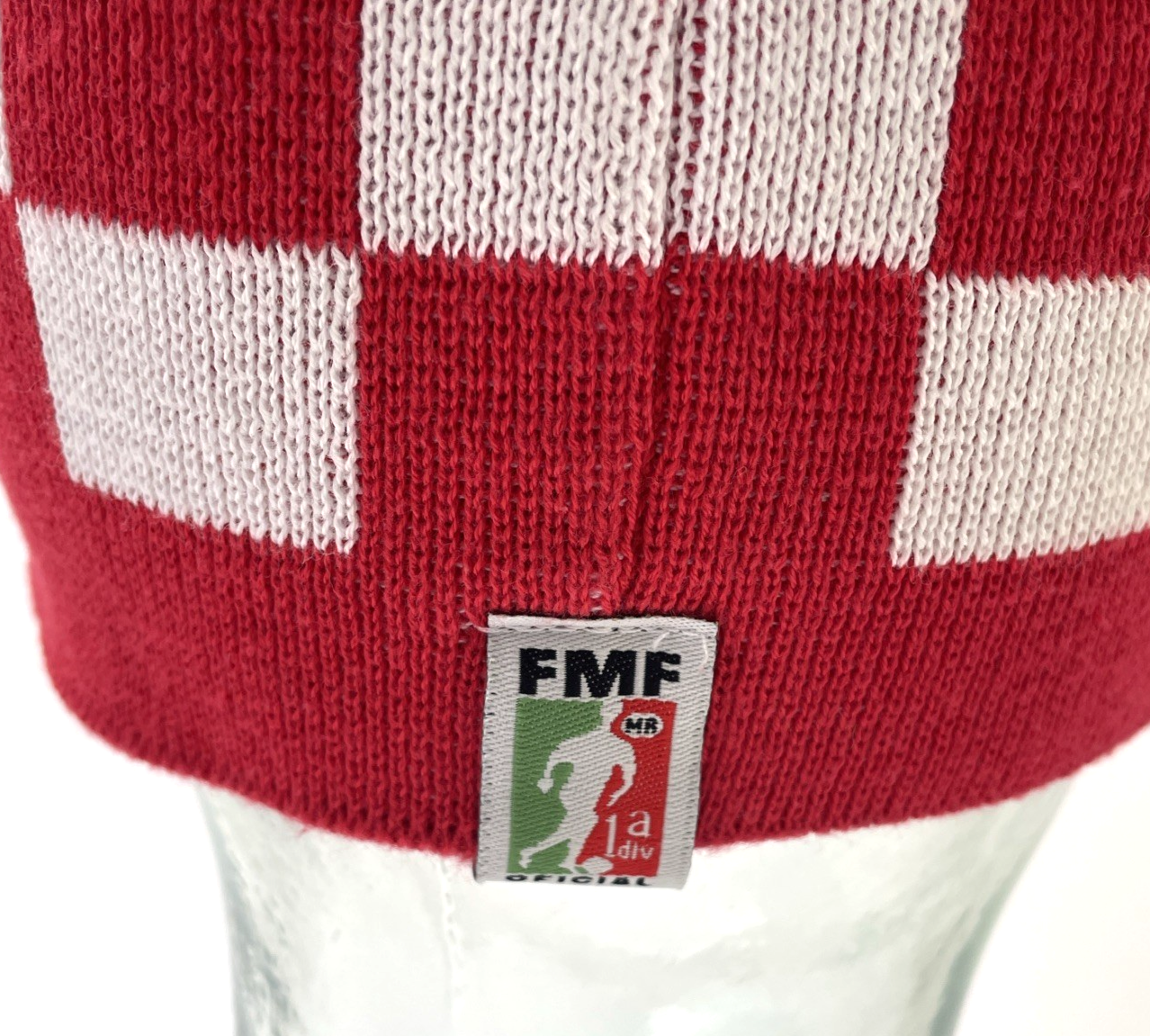 Club Deportivo Chivas Liga MX Mexico FMF Oficial Checkered Knit Hat Beanie OSFA