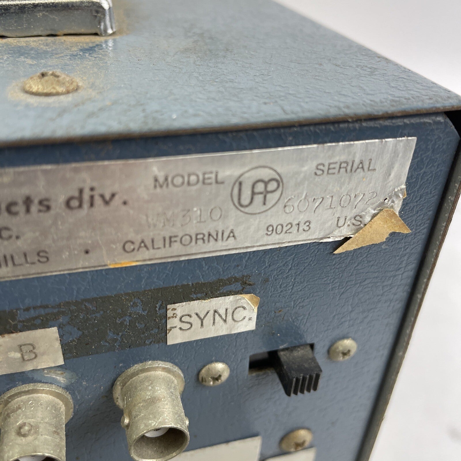 UAV WAVEFORMONITOR WAVEFORM MONITOR Testing Equipment Model # WM310 - RARE
