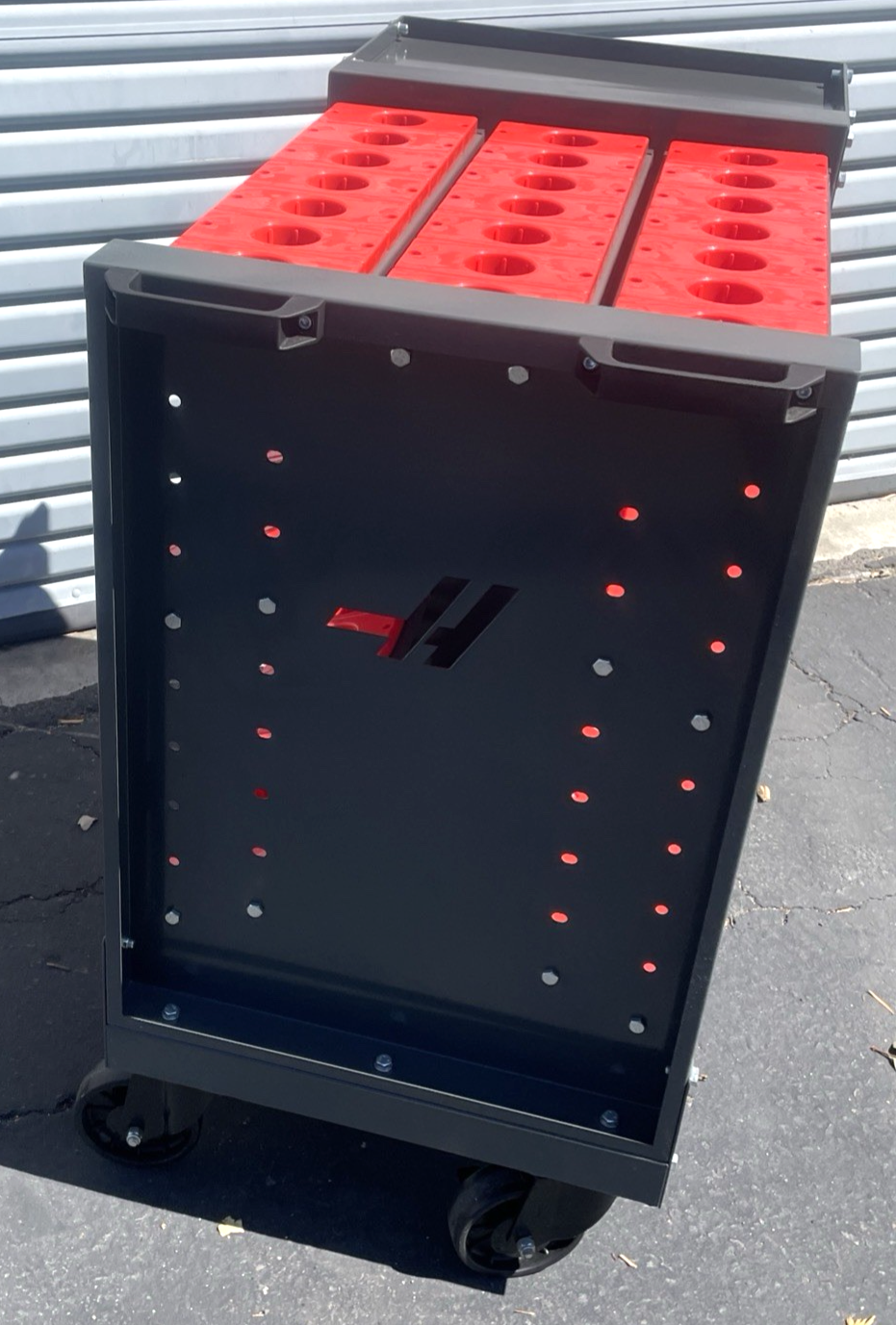 The Haas 40-Taper Tool Push Cart Tool Holder CNC Machine Tool Cart " Holds  49 "
