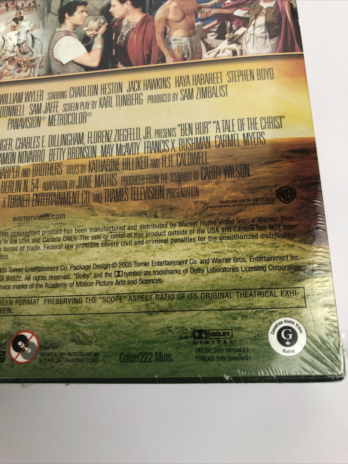 Ben-Hur (DVD, 2005, 4-Disc Set, Collectors Edition) New Sealed - LOOK