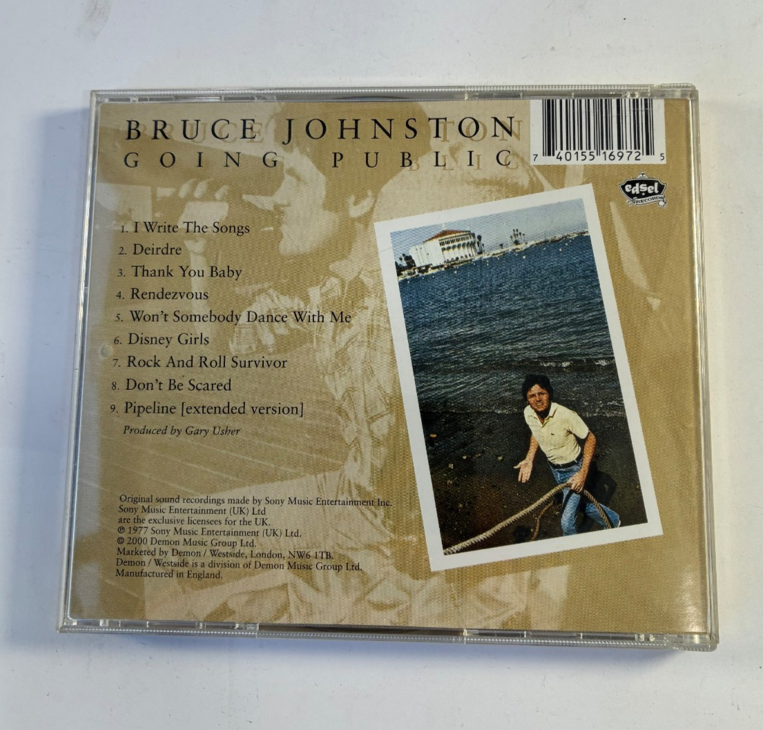 Bruce Johnston Going Public Edsel Beach Boys CD 2000