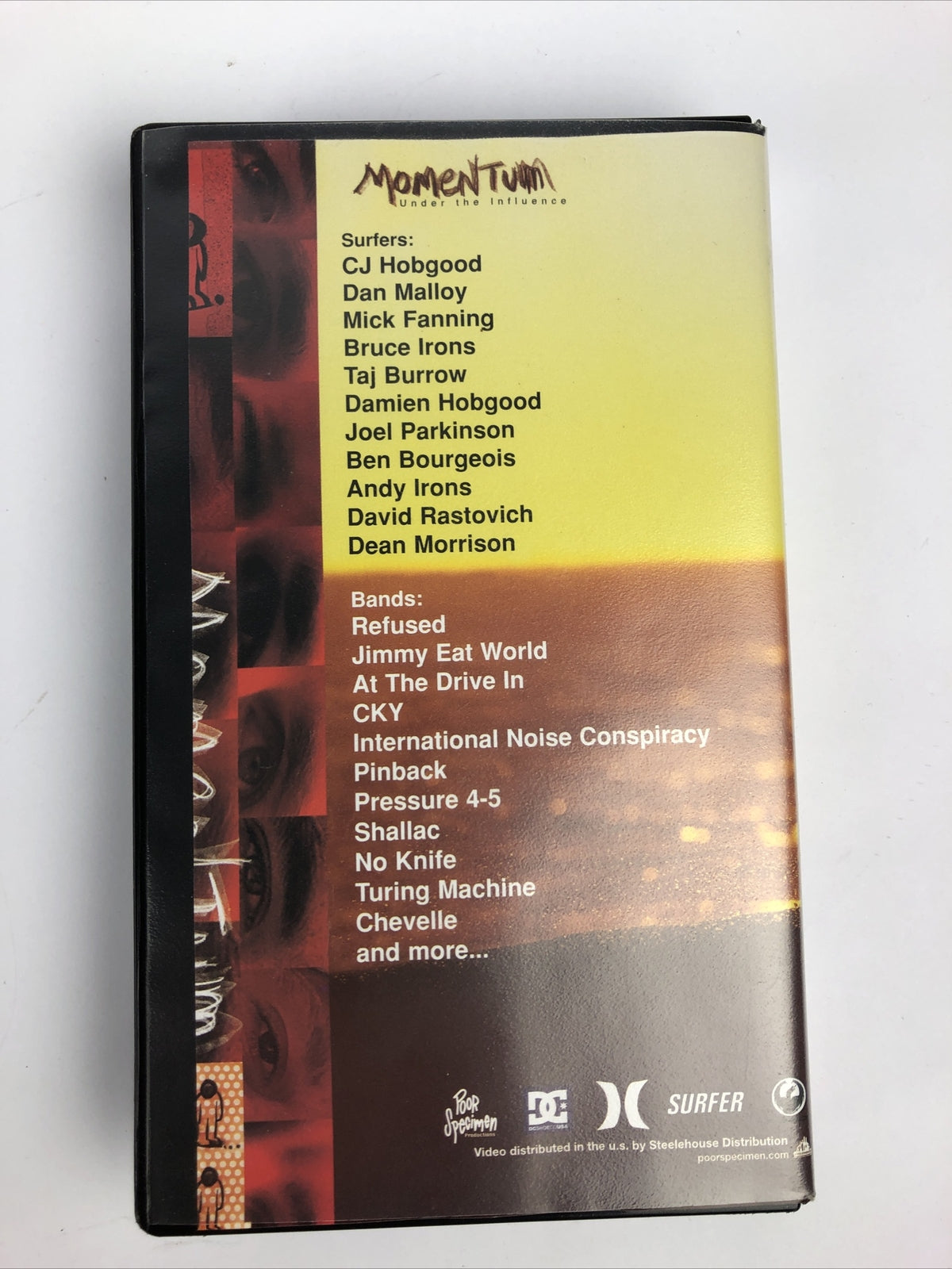 Momentum Surfing VHS Jimmy Eat World Surfers Irons Hobgood Malloy Fanning Burrow