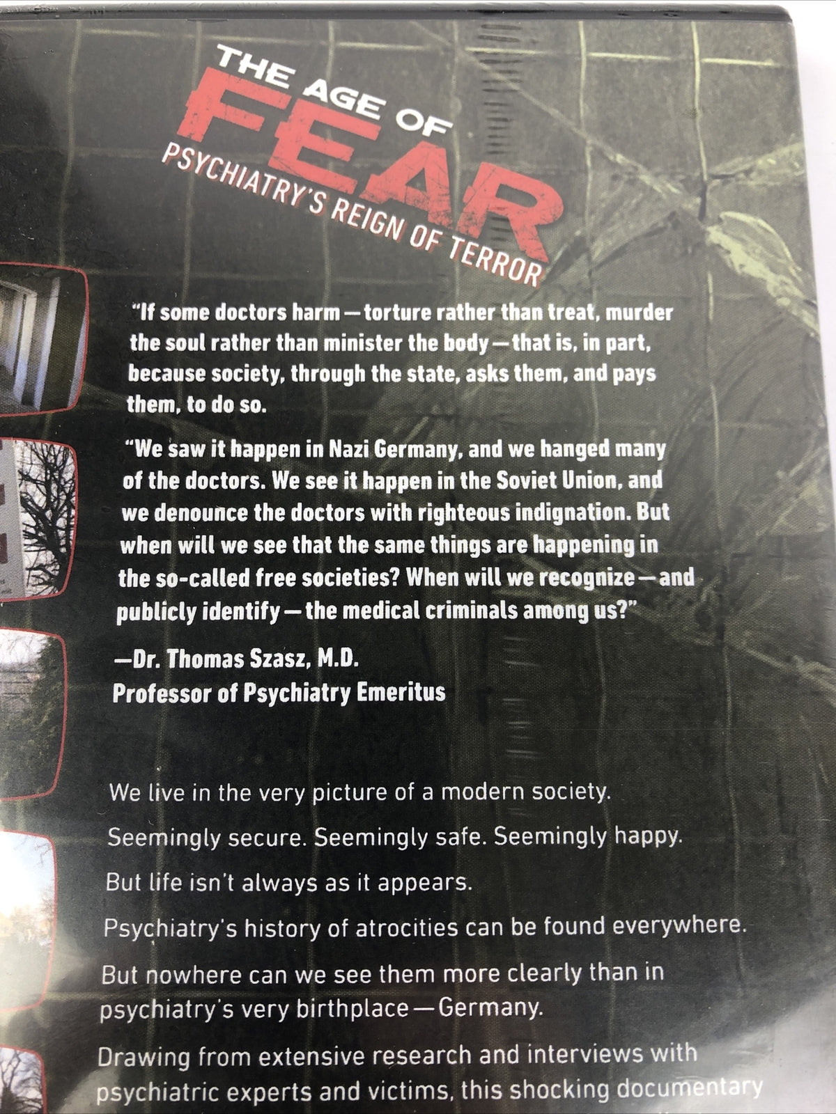 The Age of Fear DVD Psychiatry's Reign of Terror An Inside View - 128 min.  *NEW