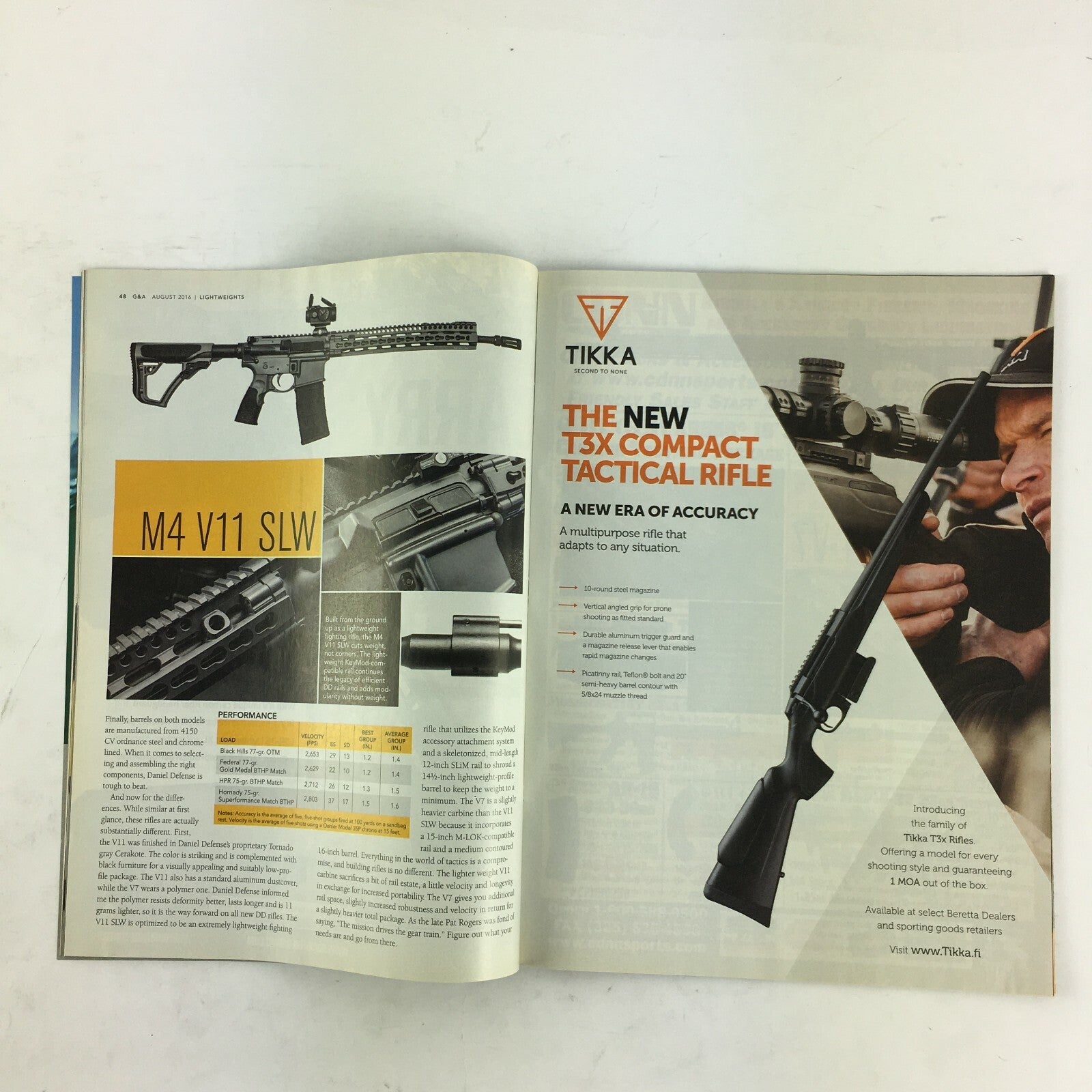 August 2016 Guns & Ammo Magazine V7 Lighter & Now with M-Lok .300 Blk Colt 1903
