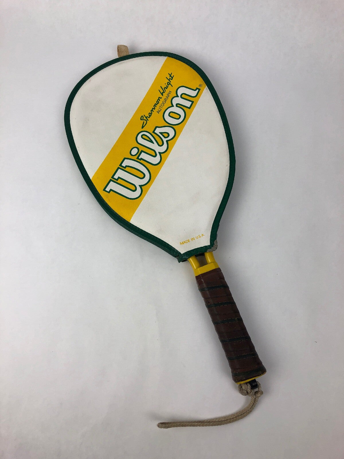 Vintage Wilson Shannon Wright Autograph Racquet and Cover 3 15/16 XS Made in USA