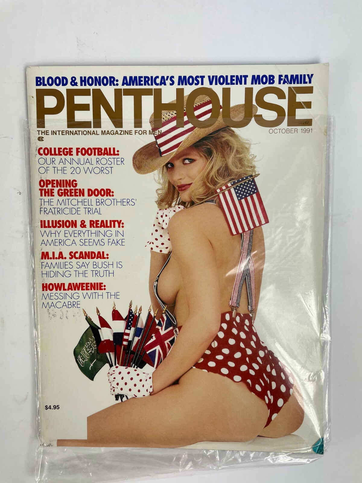 October 1991 Penthouse Magazine Americas Most Violent Mob Family Howlaweenie