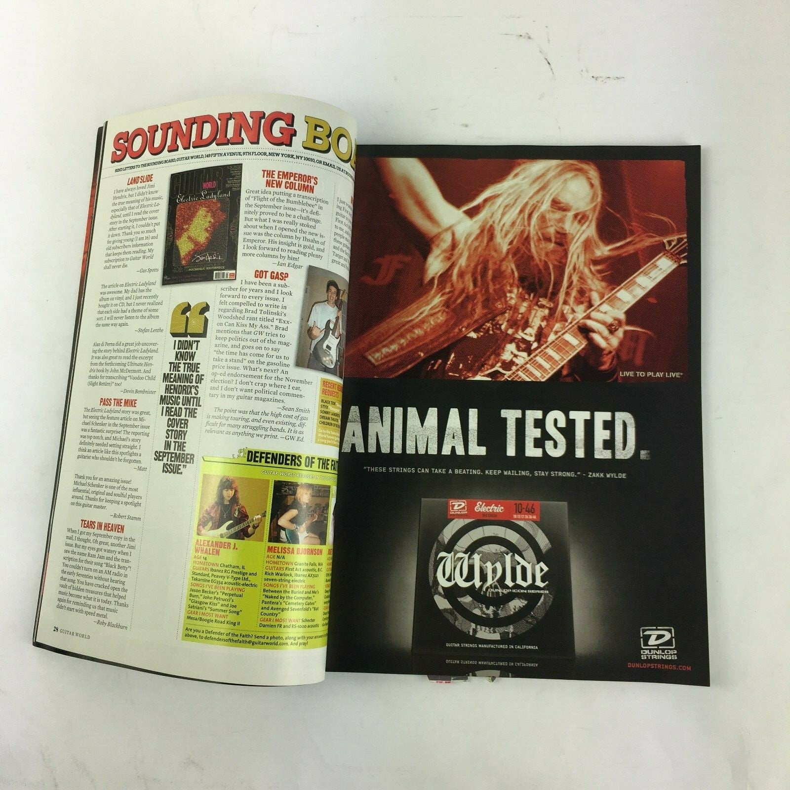 2011 Guitar World Magazine Dragon ForceNirvana The Beatles Randy Rhoads B.B.King