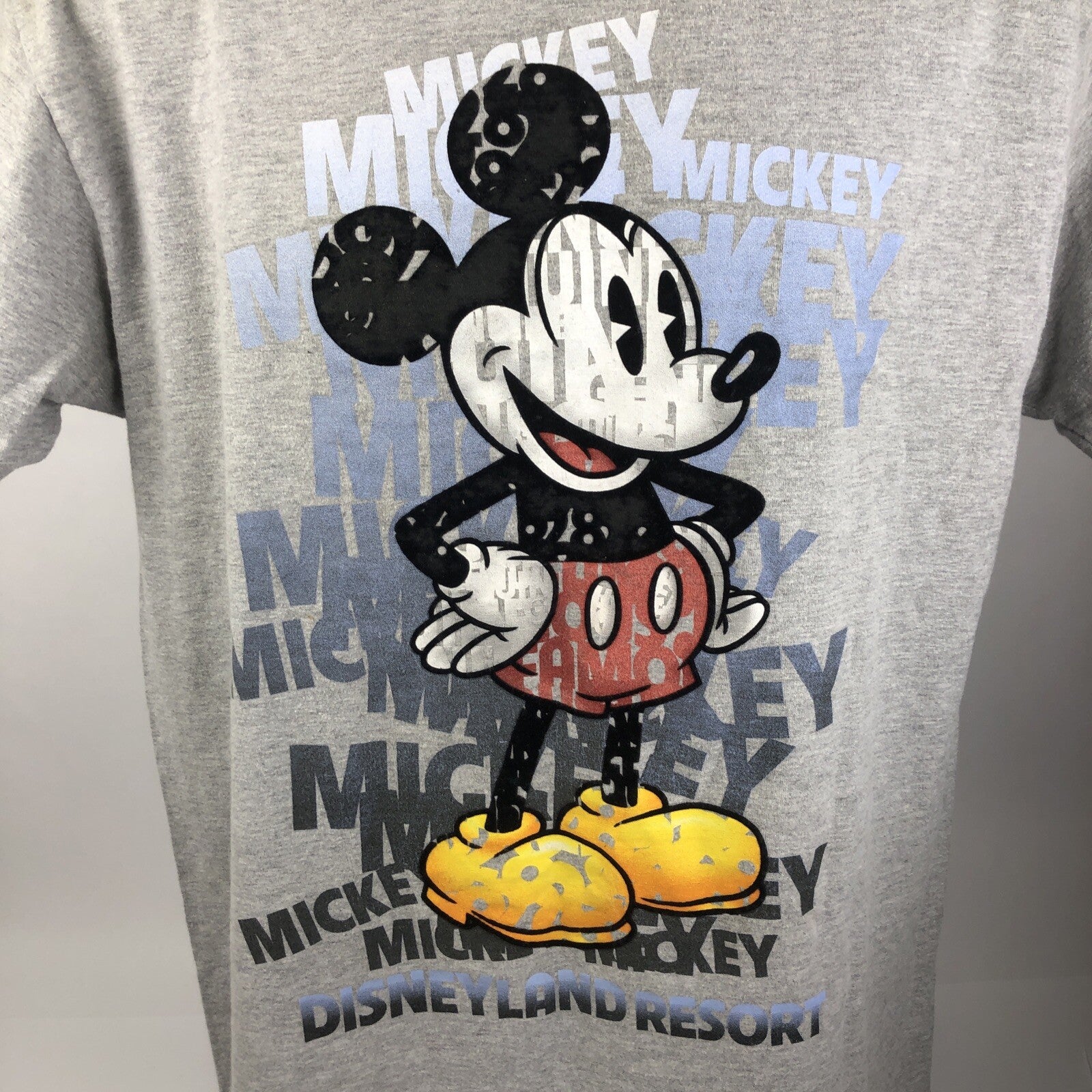 Disneyland Resort Gray T-Shirt L Large Walt Disney World Mickey Mouse - LOOK