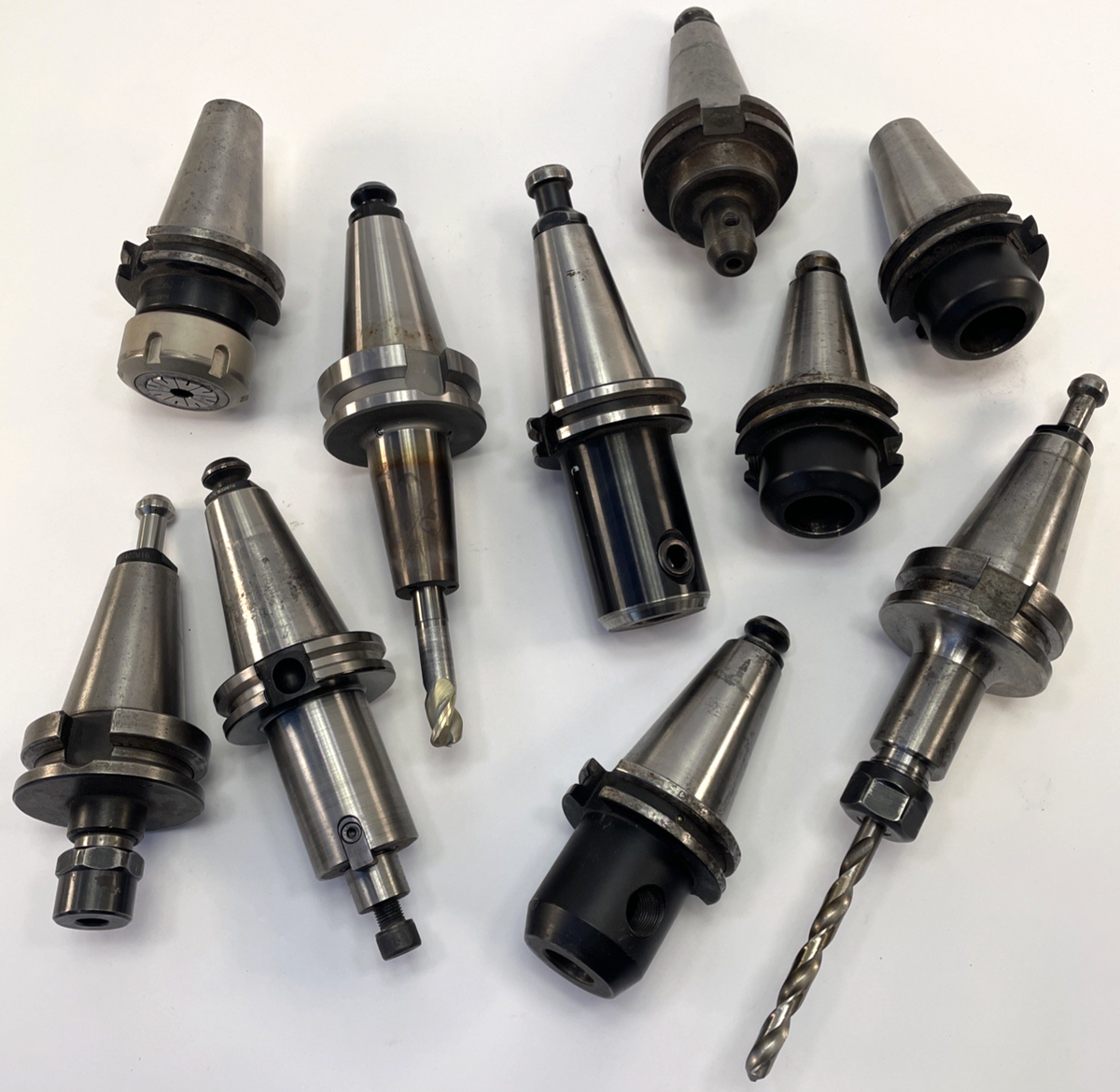 Lot of 10 CAT40 BT40 end mill Tool Holders Toolholders CAT 40 Techniks SYIC +