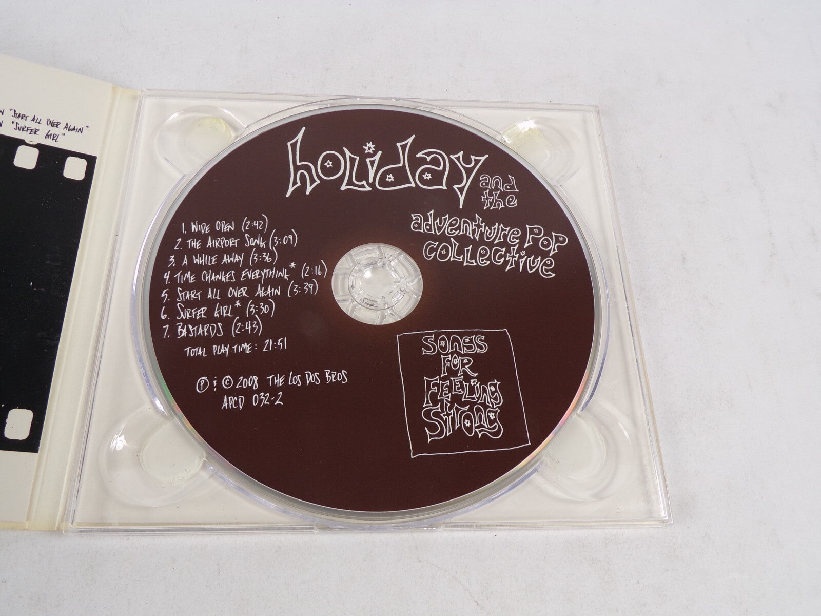 Holiday And The Adventure Pop Collective Songs For Feeling Strong Wide OpenCD#58