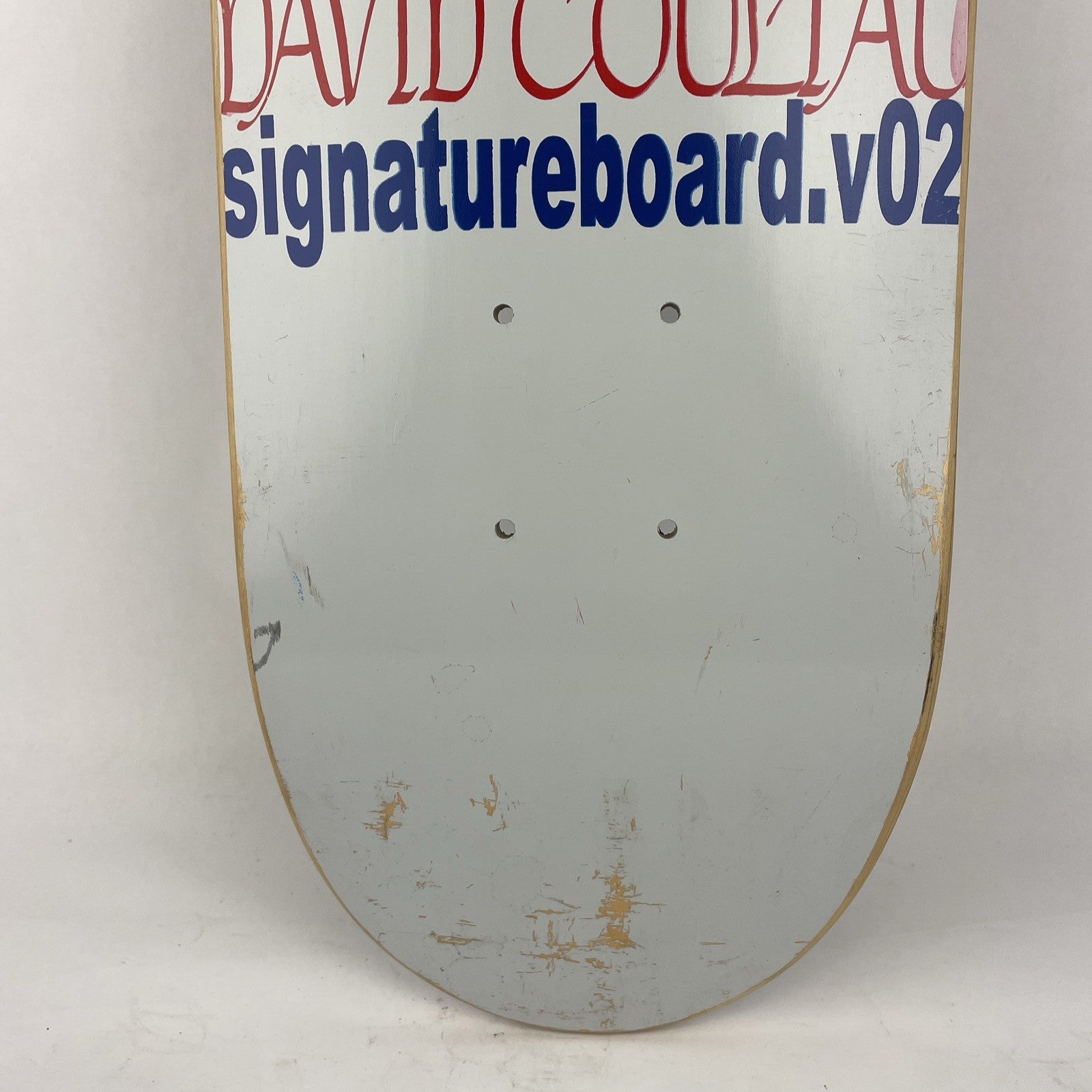 DAVID COULIAU Cartel Skateboards Pro Model Skateboard Deck 7.5 x 31." Circa 1999