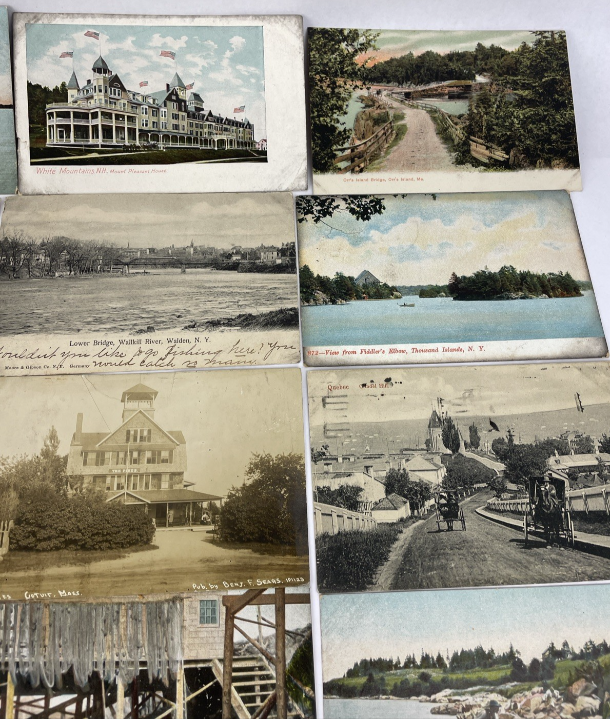 23 Postcard Lot - Unused & Used Variety - Vintage & Antique East Coast Fishing