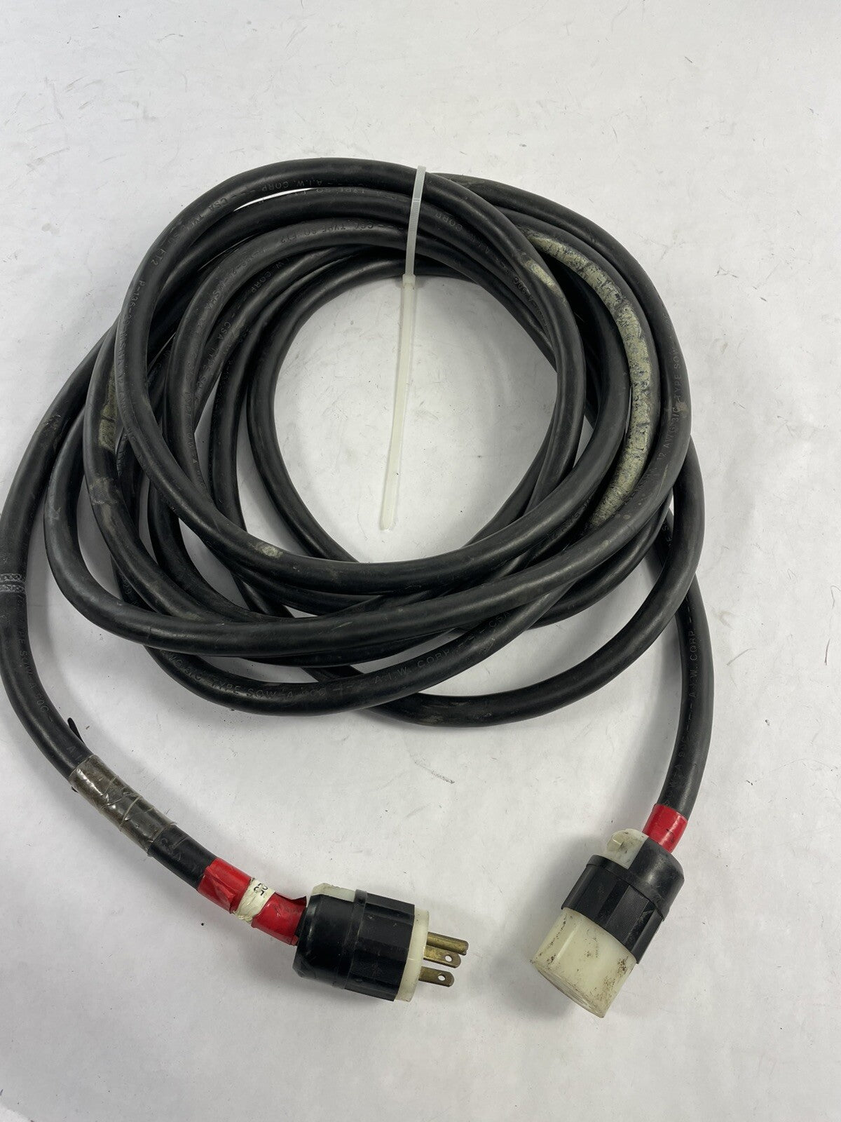 A.I.W Corp P-136-29-MSHA 12AWG 4 Cond SOOW 600V Black Portable Cord 20'