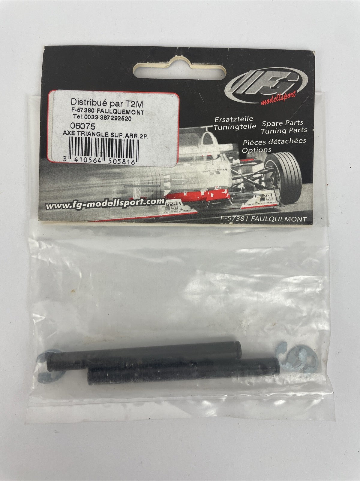 REAR UPPER WISHBONE PIN w C Clips FG Modellsport Made in Germany