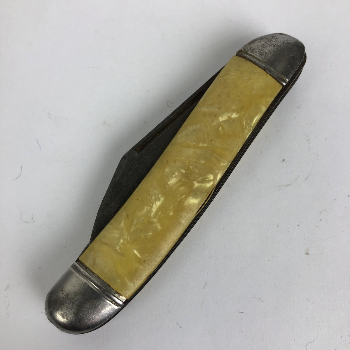 Vintage Hammer Brand 3 Blade Pearl Pen Folding Pocket Knife Made In USA