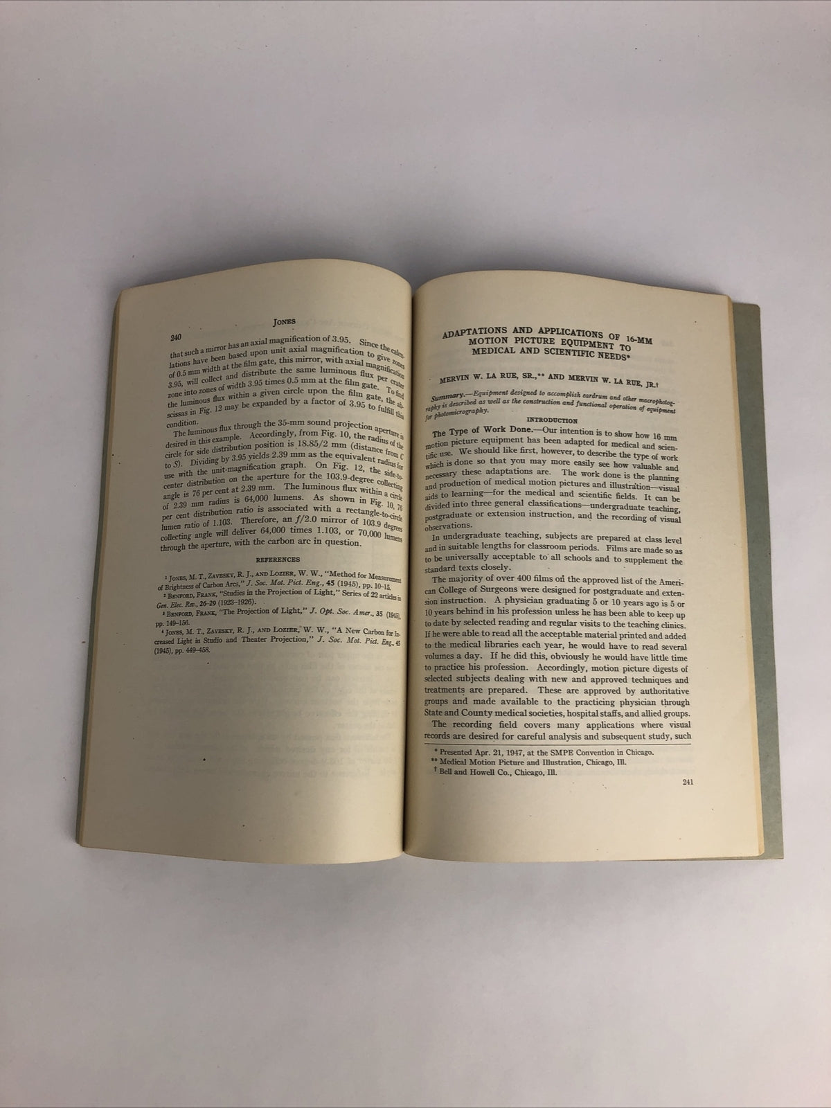 SMPE Journal Of The Society Of Motion Picture Engineers September 1947 VOL 49