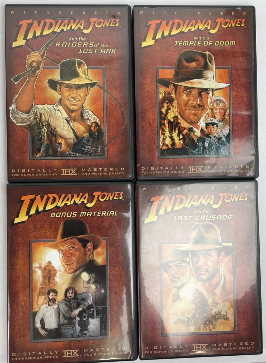 The Adventures of Indiana Jones DVD The Complete Collection 4 Pack Box Set MINT