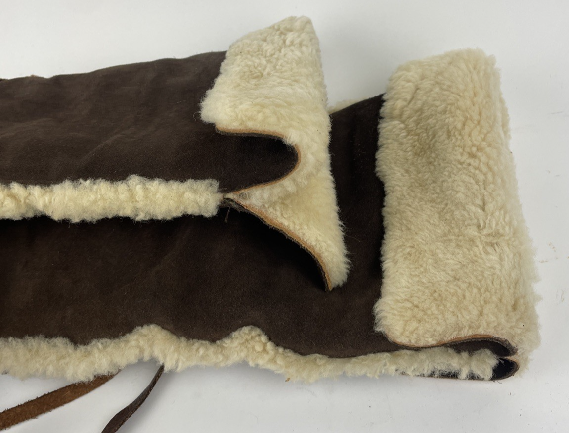 MICHAEL KORS Women's Leather & Sheepskin Shearling Tall Boots 3.5" Heel~Size 6M