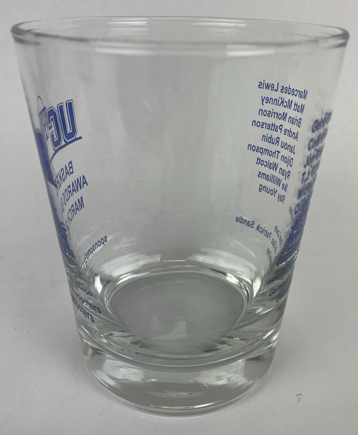 RARE 2003 UCLA Bruins Basketball Awards Banquet Glass Mug Cup Kapono Bozeman VGC