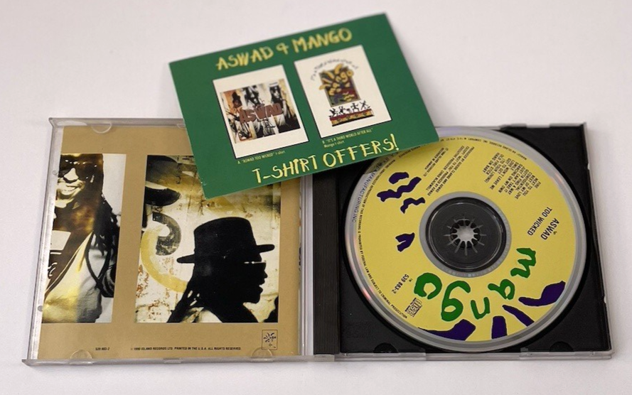 Aswad Too Wicked Digital Audio CD Album 1990 Island Records Mint Disc - #45