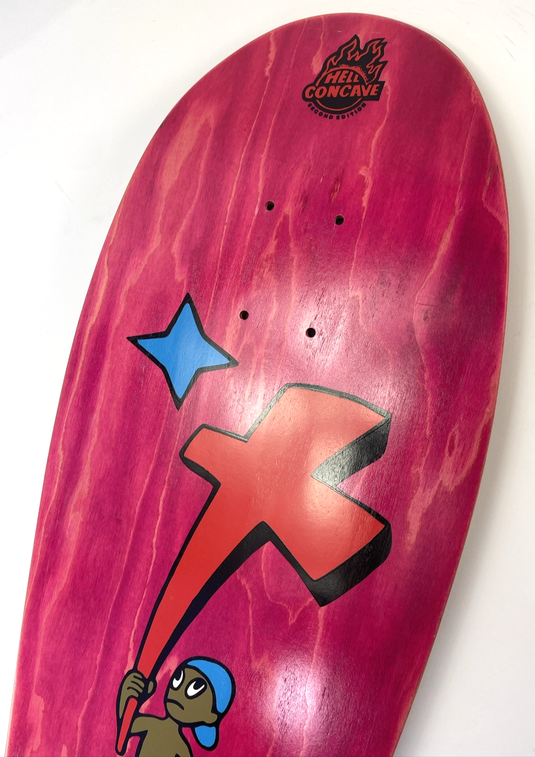 Tony Magnusson H Street Kid And Cross Reissue 1980s Wood Hell Concave Pink Stain