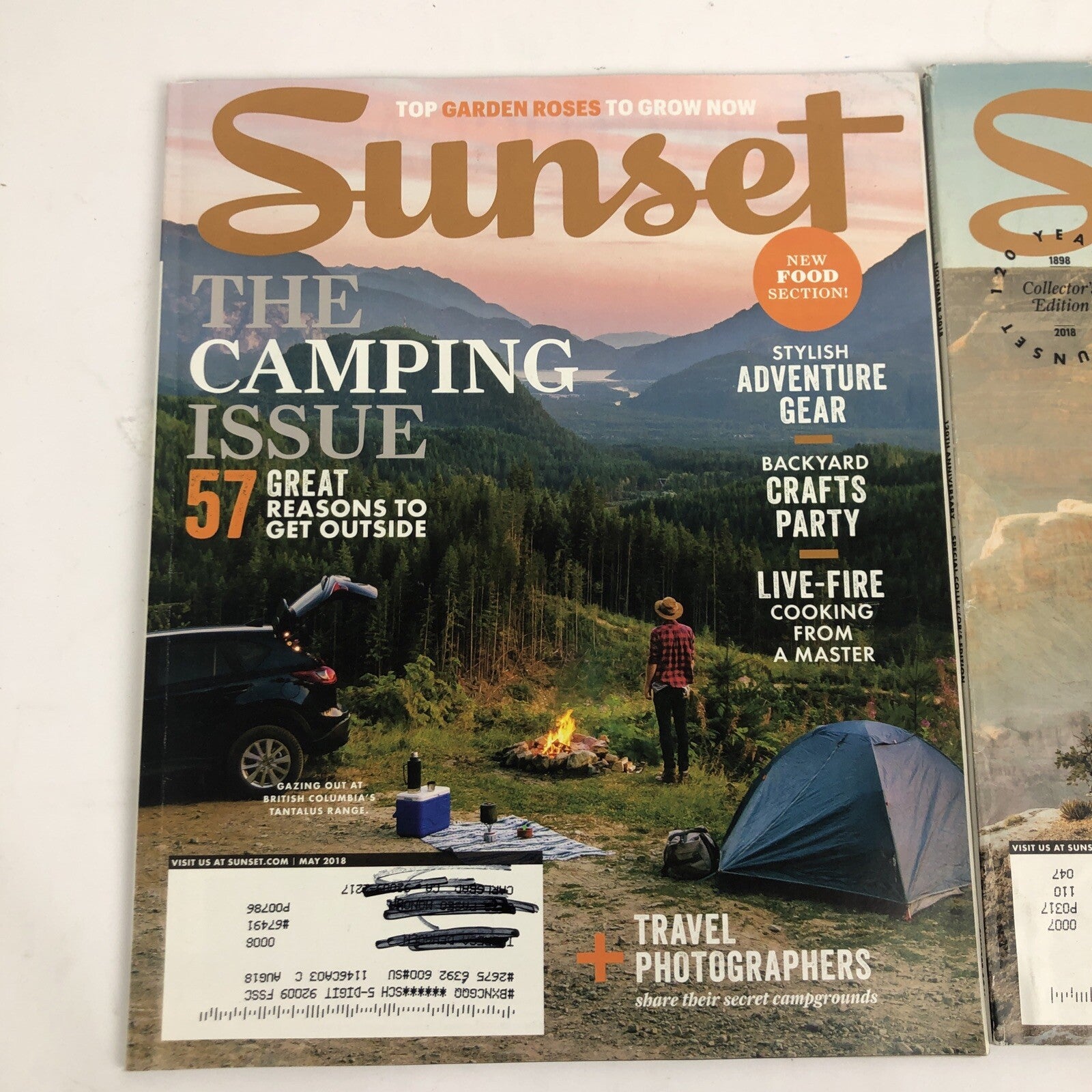 Lot of 3 SUNSET MAGAZINES May July November 2018 UltimateCamping Road Trip Guide