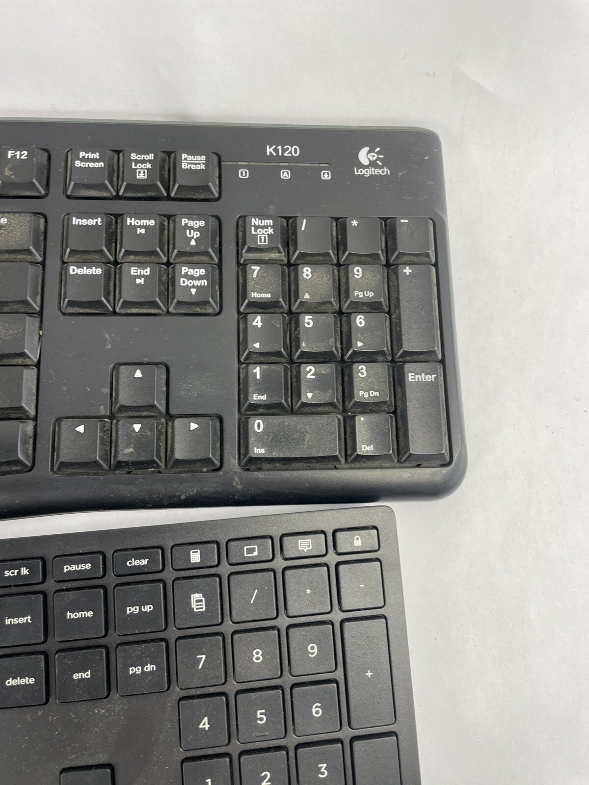Lot OF 8 - USB Wired Standard Layout Keyboard 104-Key Mixed Random Brand Models