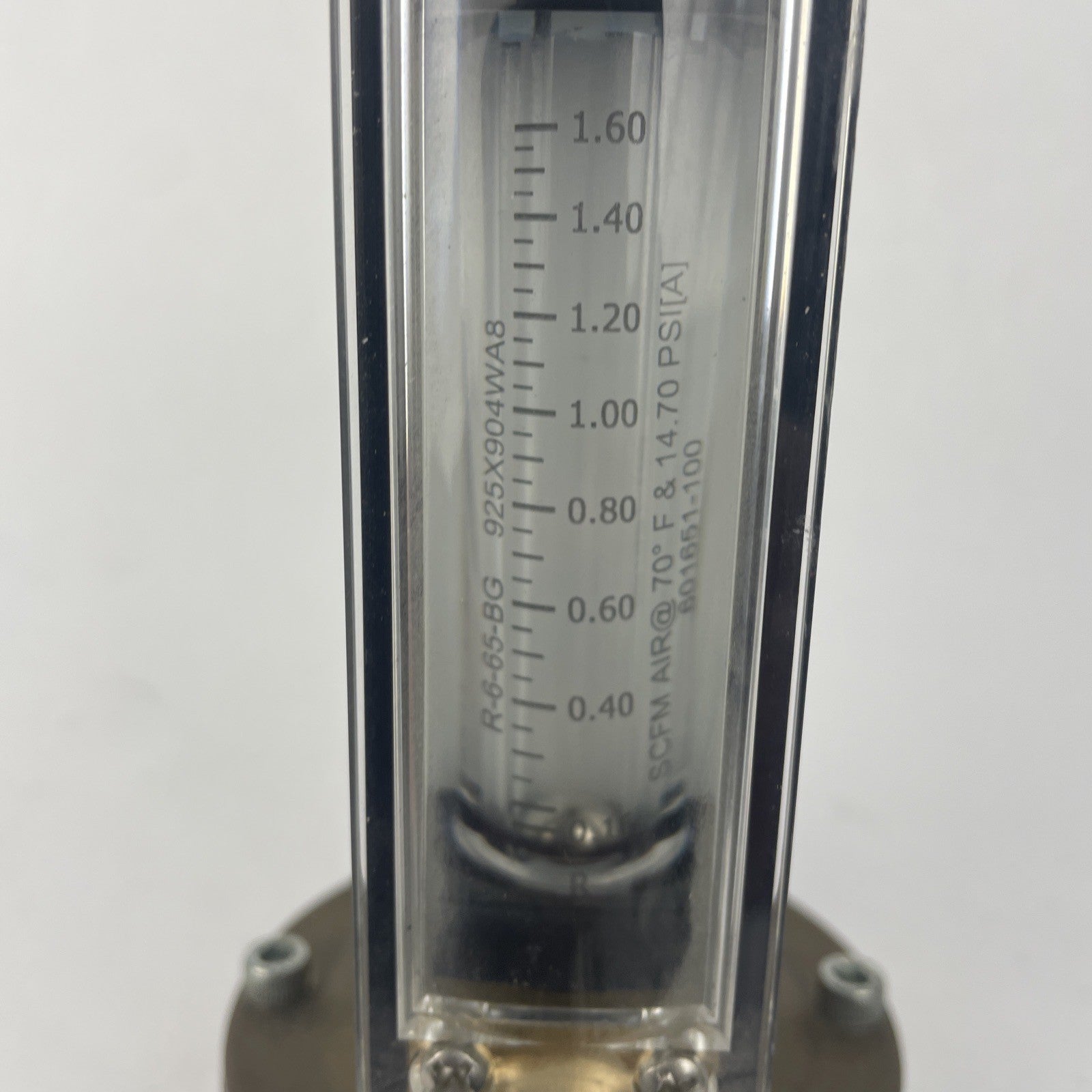 BROOKS Instruments SHO-RATE Glass Tube Variable Flow Meter # 1350GBM3BAJQ1AAA