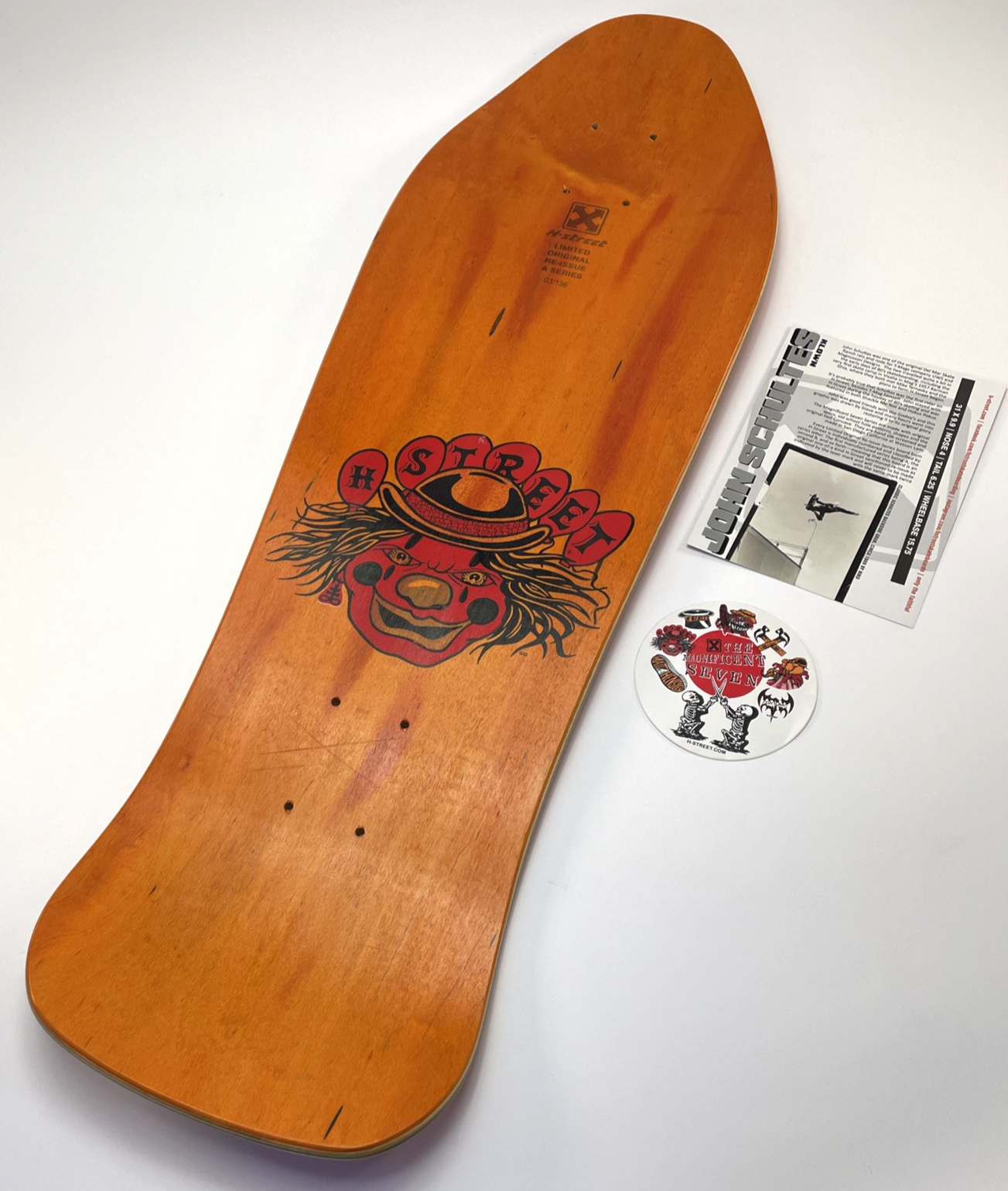 John Schultes A Series Clown H-Street Skateboard Deck Limited Edition #03 of 136