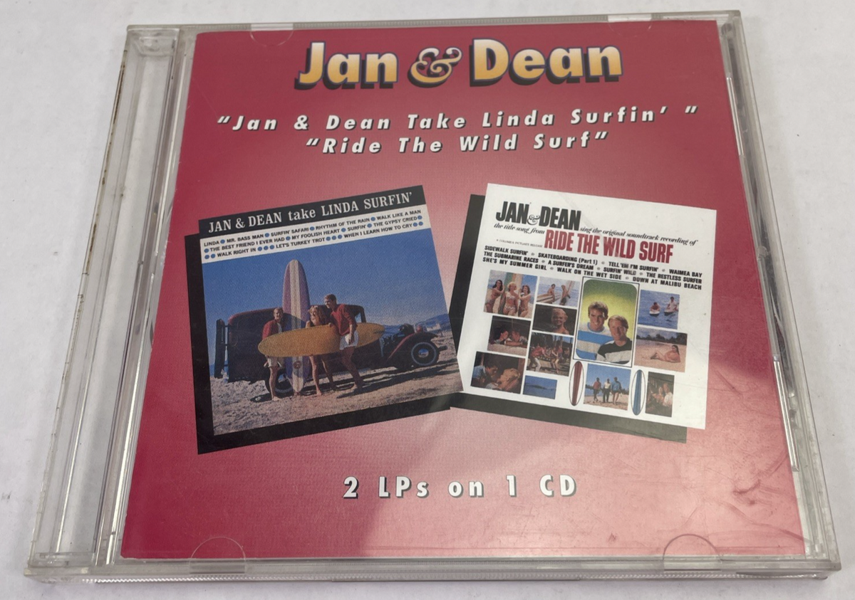 Jan & Dean 2 LP's on 1 Audio CD : "Take Linda Surfing" & "Ride the Wild Surf"