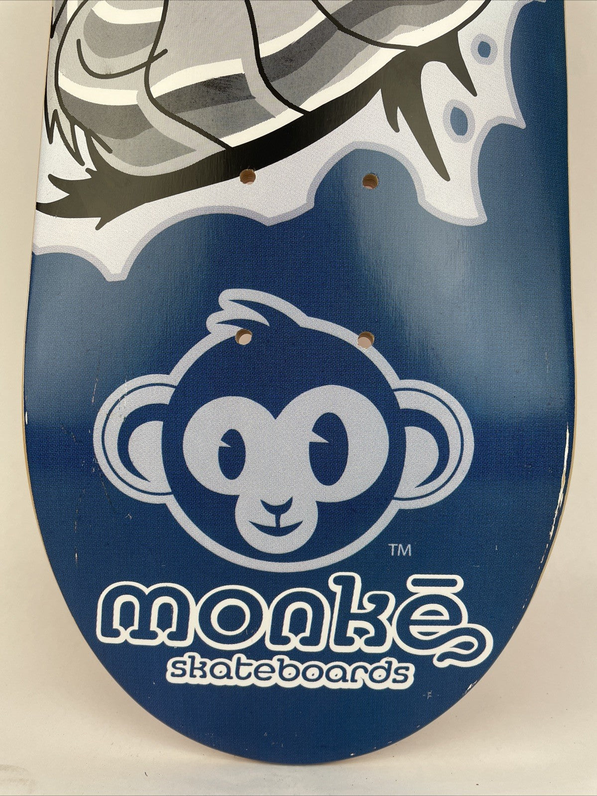 Monke Skateboards " Super Chimp " Skateboard Deck Vancouver Canada 8" Vintage