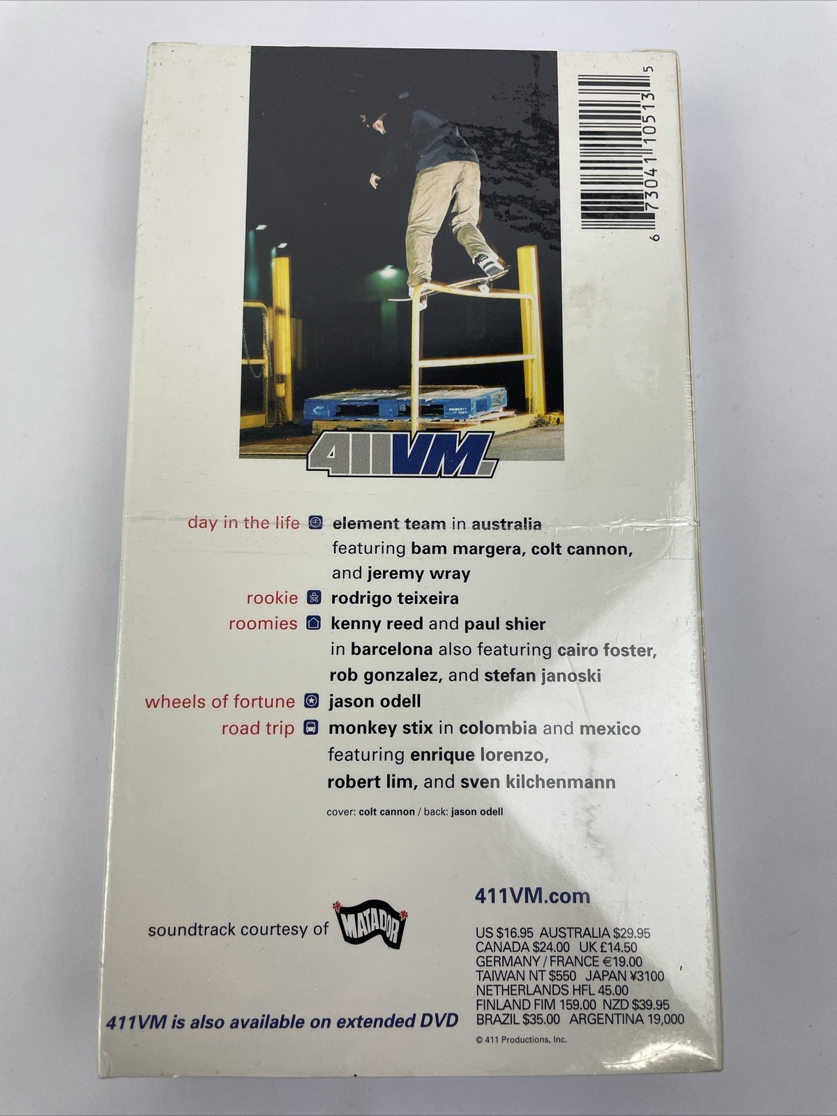 411 Video Magazine Issue 51 2002 VHS skateboarding video featuring Bam Margera and Jeremy Wray.