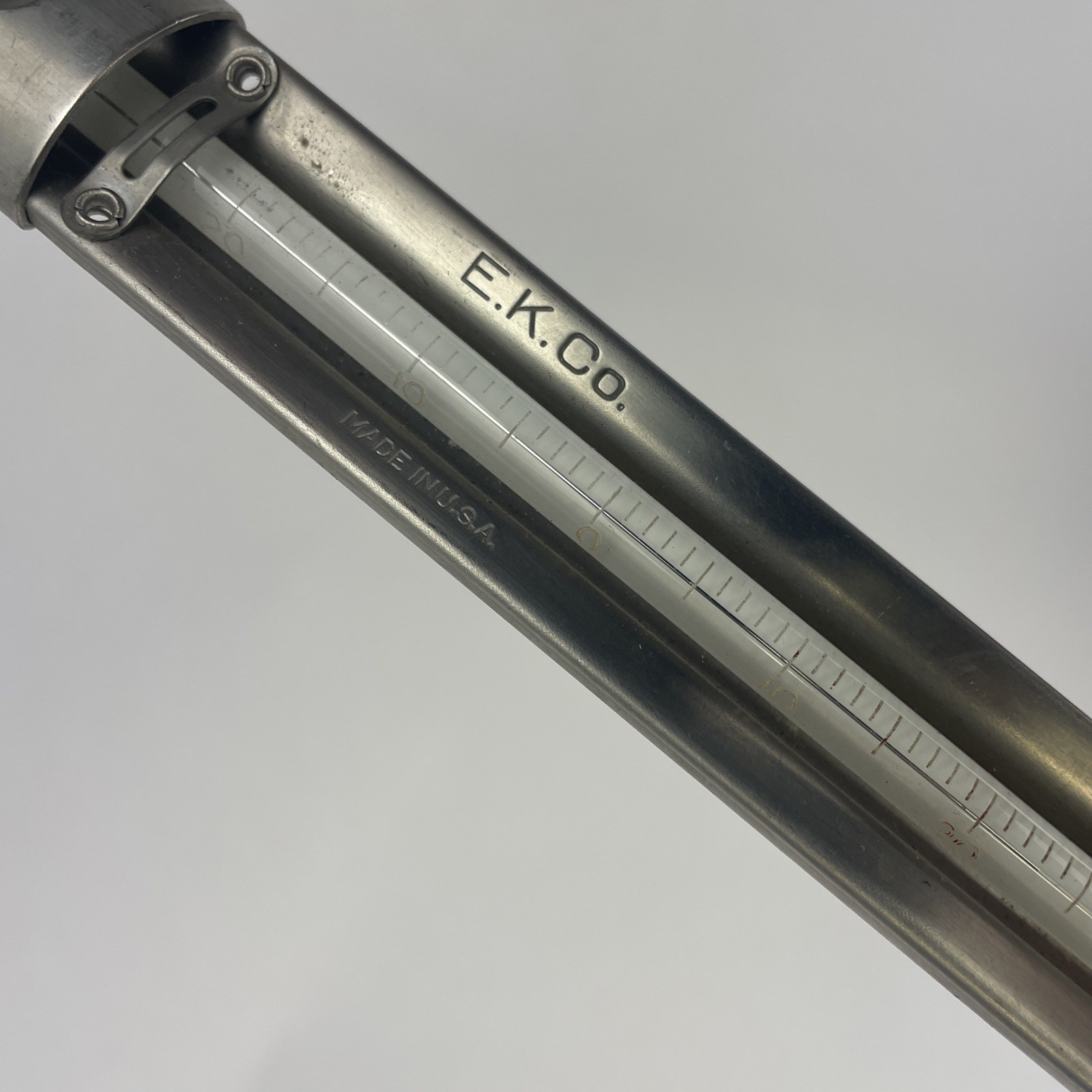 Vintage E.K. Company Co. Darkroom Stainless Steel Thermometer Made In U.S.A.