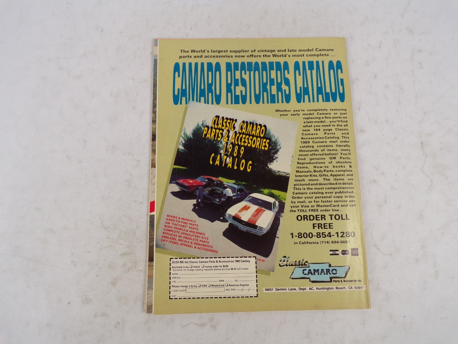 August 1989 All Chevy The Complete Chevrolet Magazine How To: Break The Engine