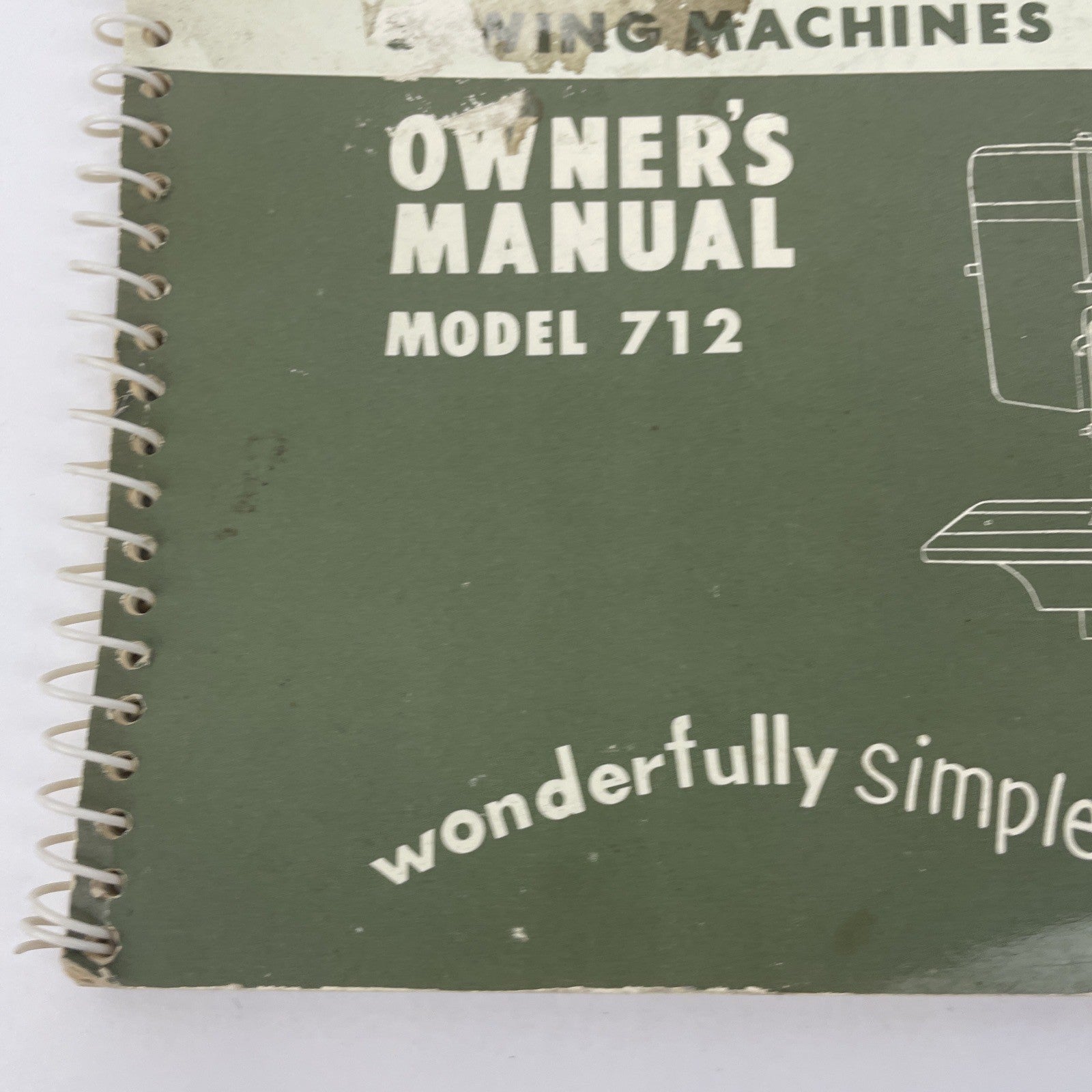 OEM Domestic Model 712 Sewing Machine Owners Instruction Manual - ORIGINAL COPY