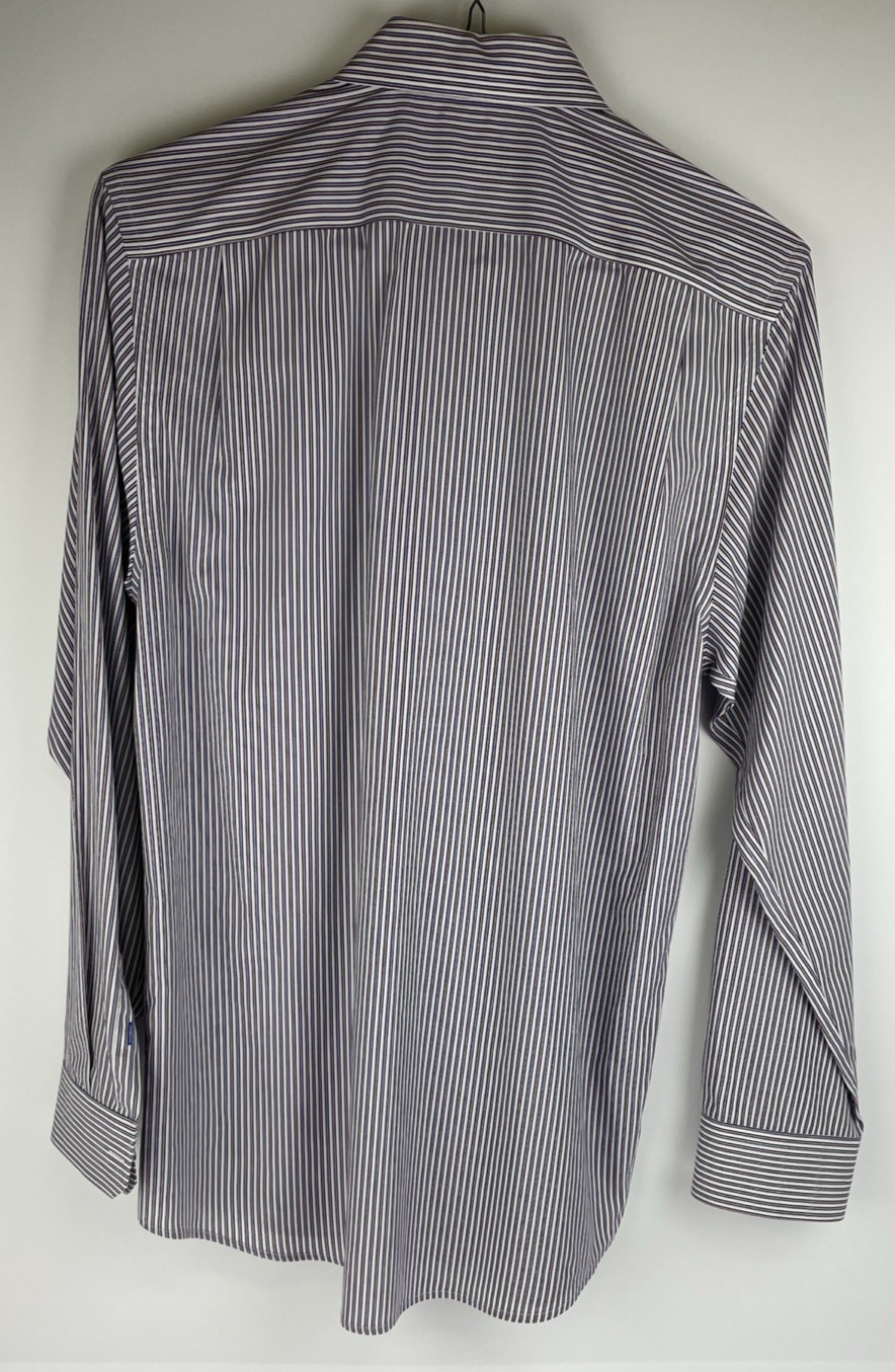 GAP Original Fit - Pink Purple Vertical Stripes SZ M 15 - 15 1/2 Button Shirt